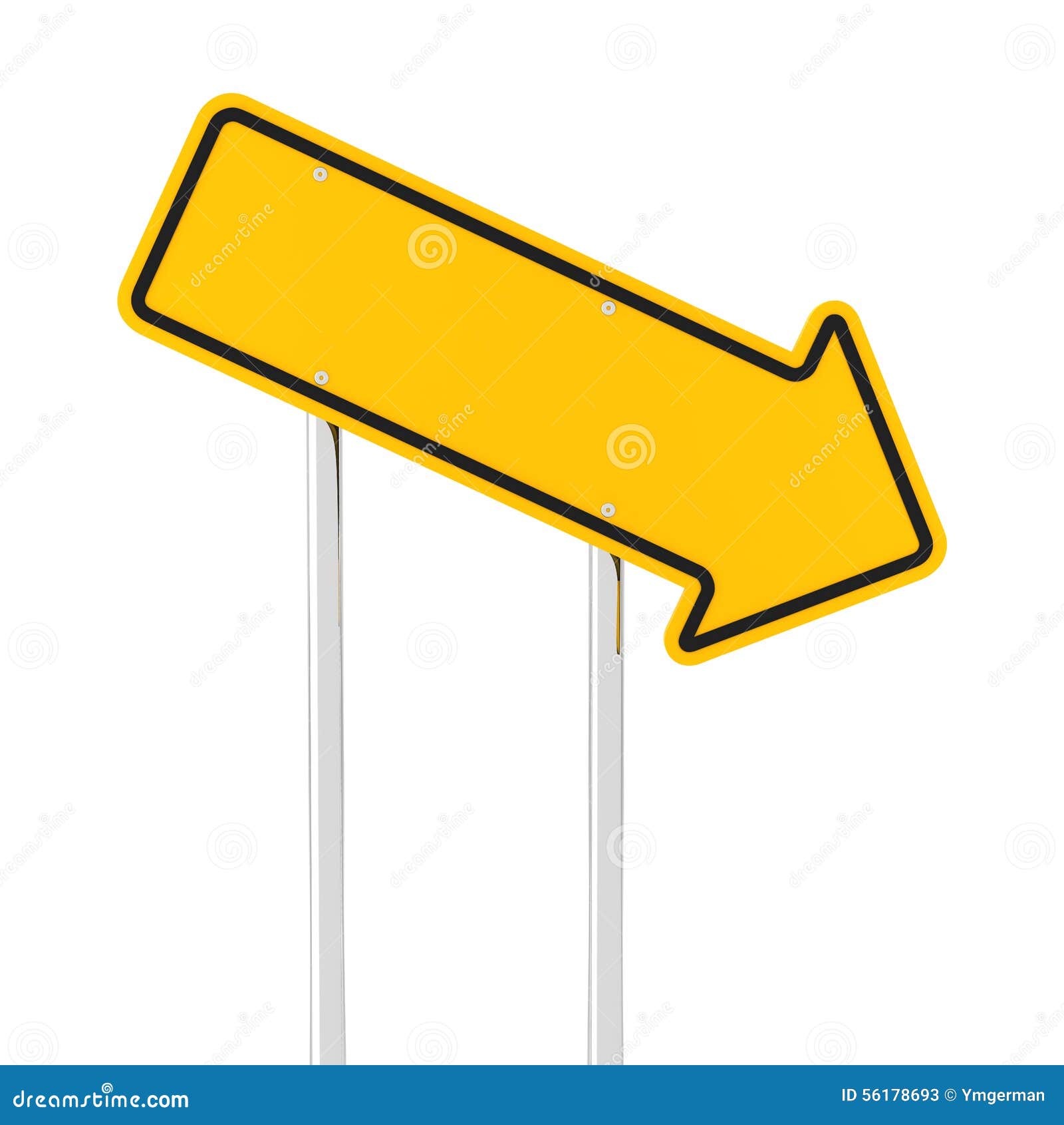 Downward arrow road sign stock illustration. Illustration of symbol