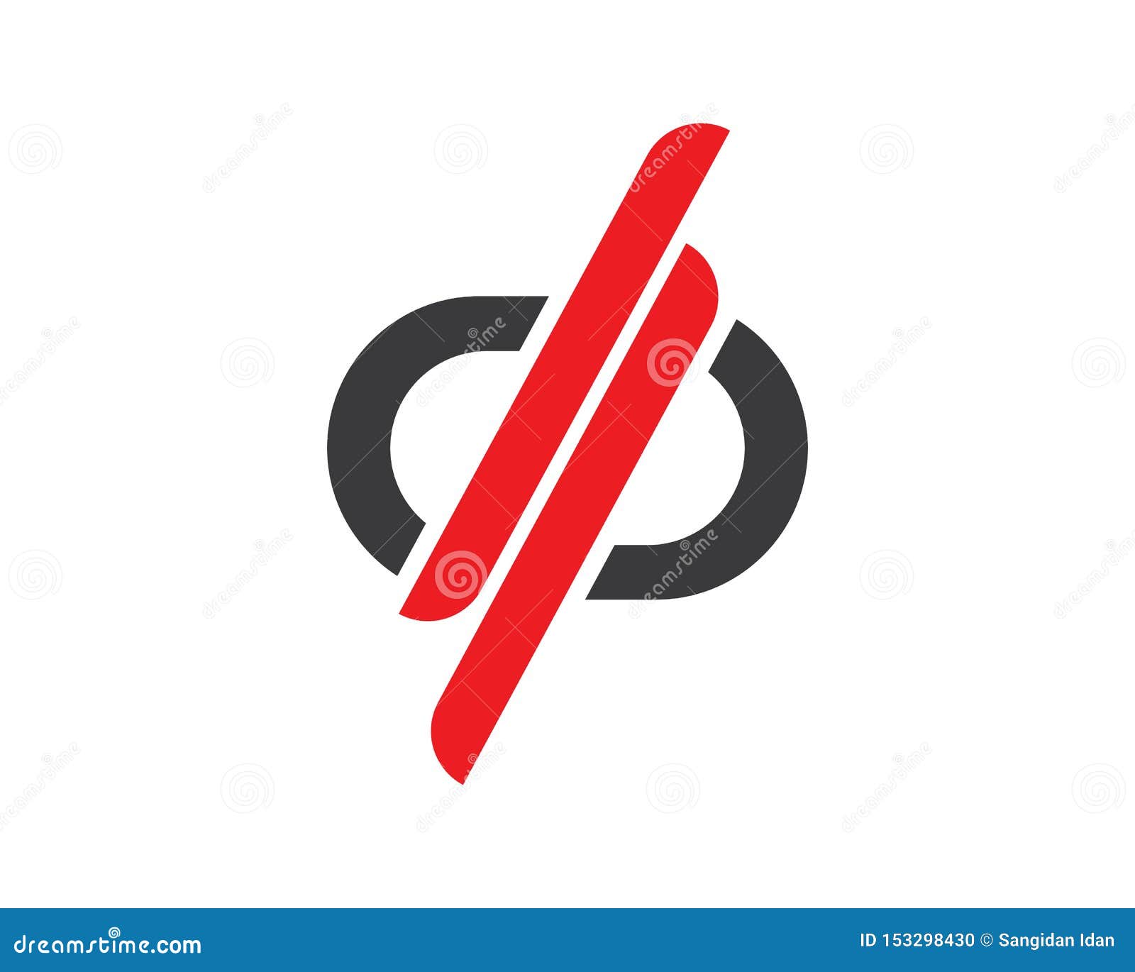 Dp Letter Logo Icon Illustration Vector Stock Vector - Illustration of ...