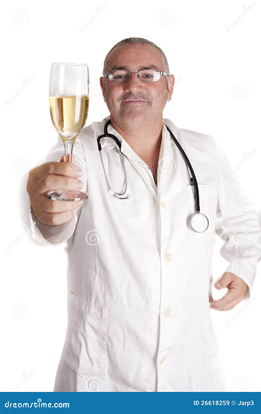 Dr. champagne stock image. Image of medical, staff, care 26618259