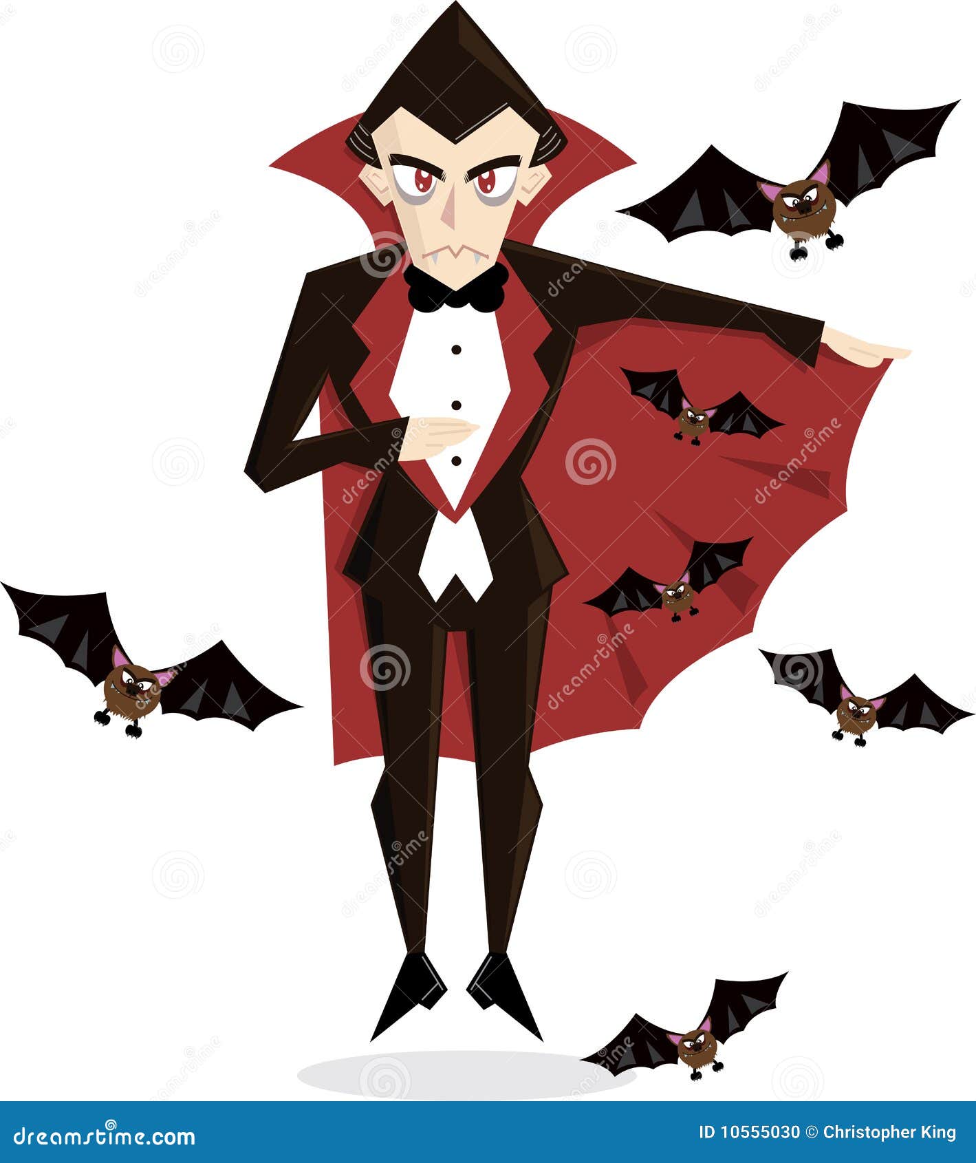 Dracula Halloween Character Illustration Stock Vector - Illustration of ...