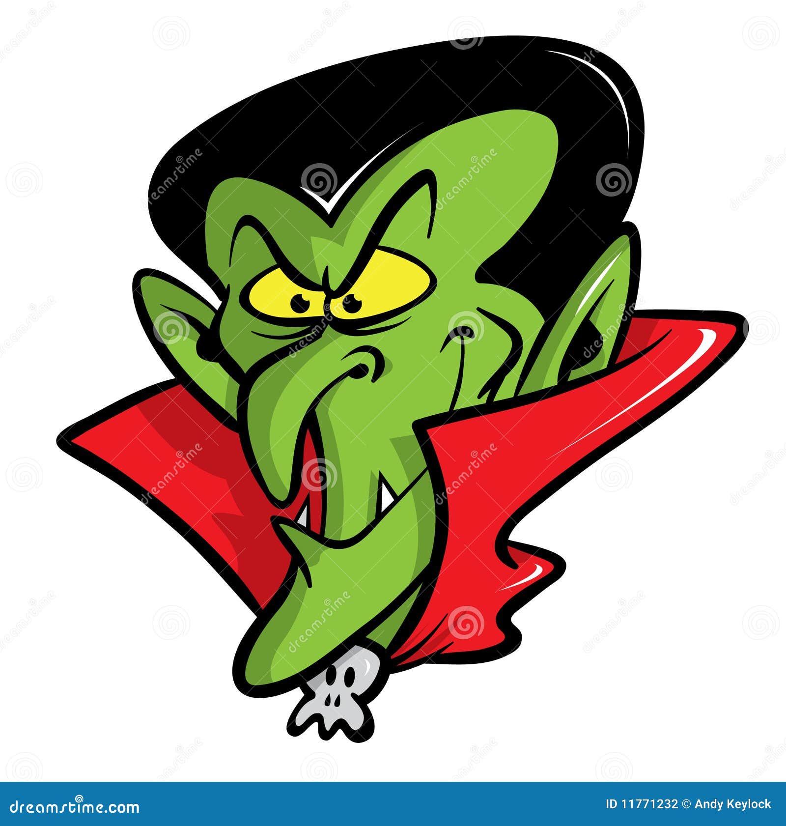 Movie Monsters: Dracula/Vampire Cartoon Character Sketch 03