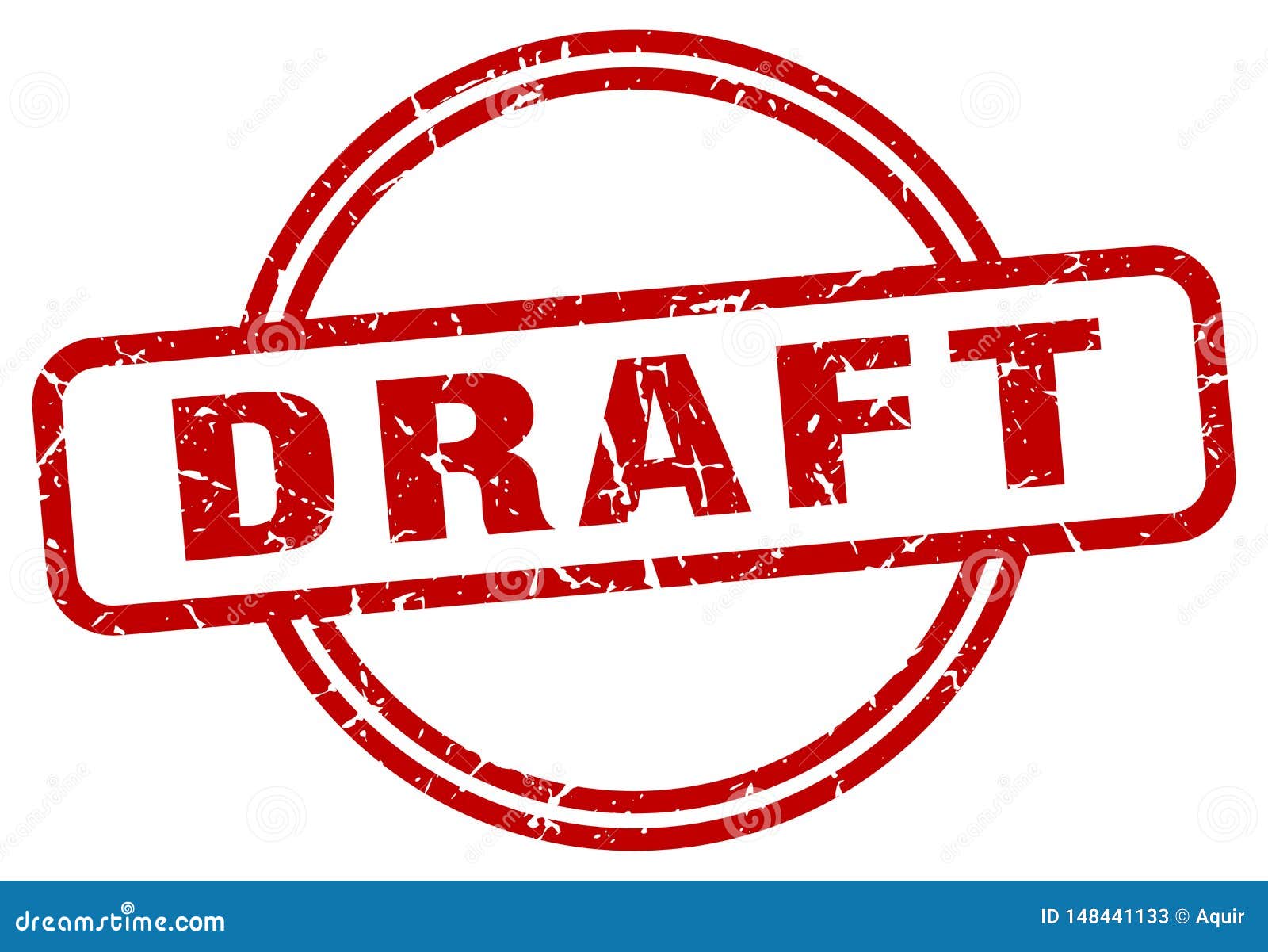 Draft stamp stock vector. Illustration of badge, vector - 148441133