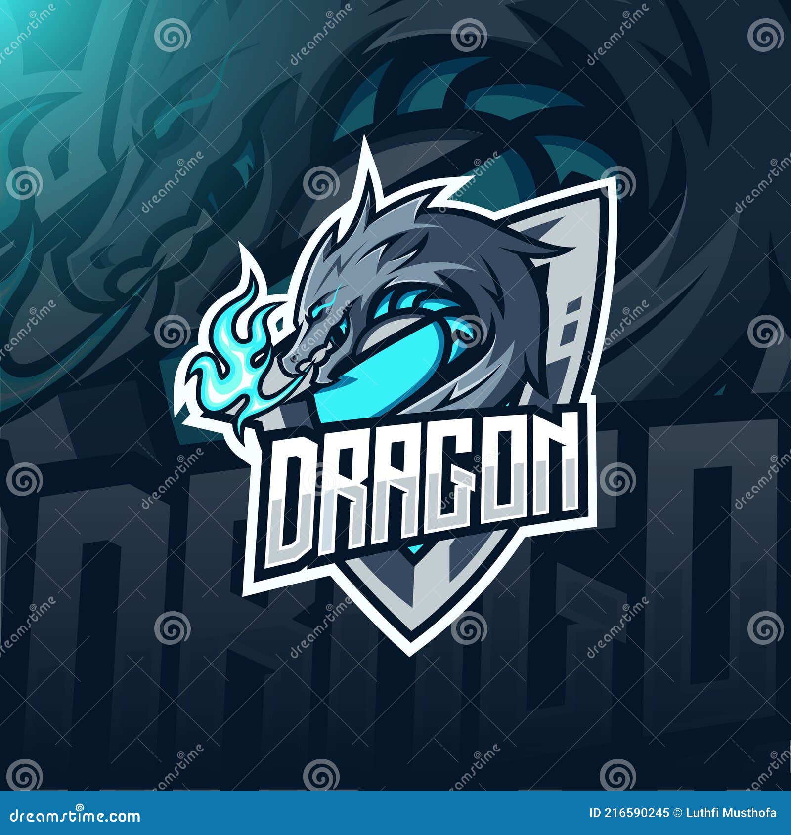 Logotipo modelo dragão