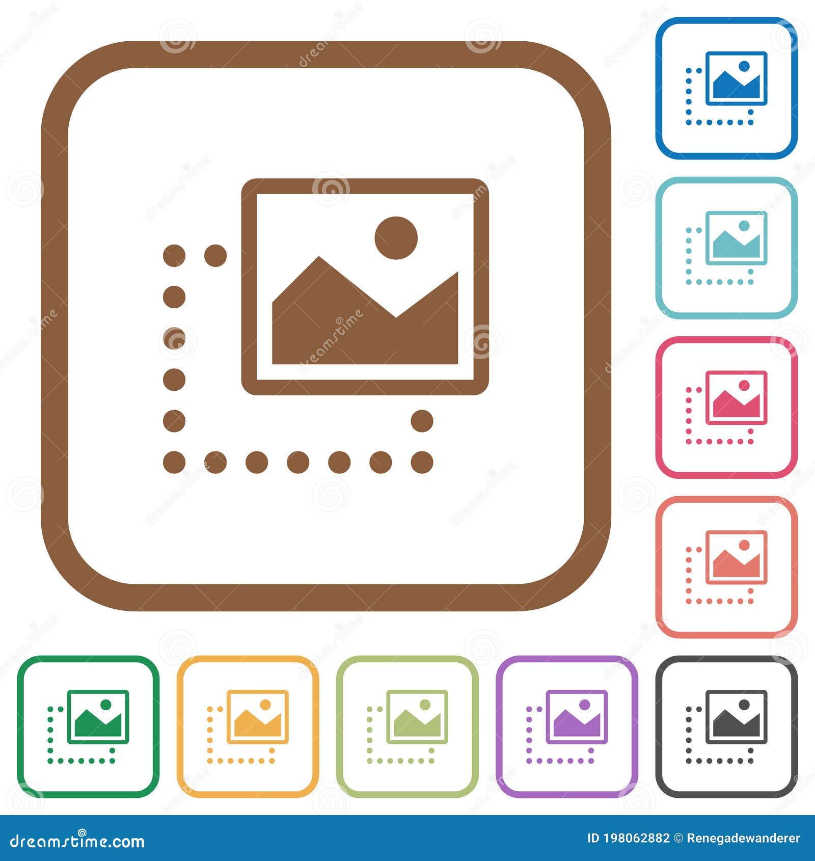 drag image to top right simple icons