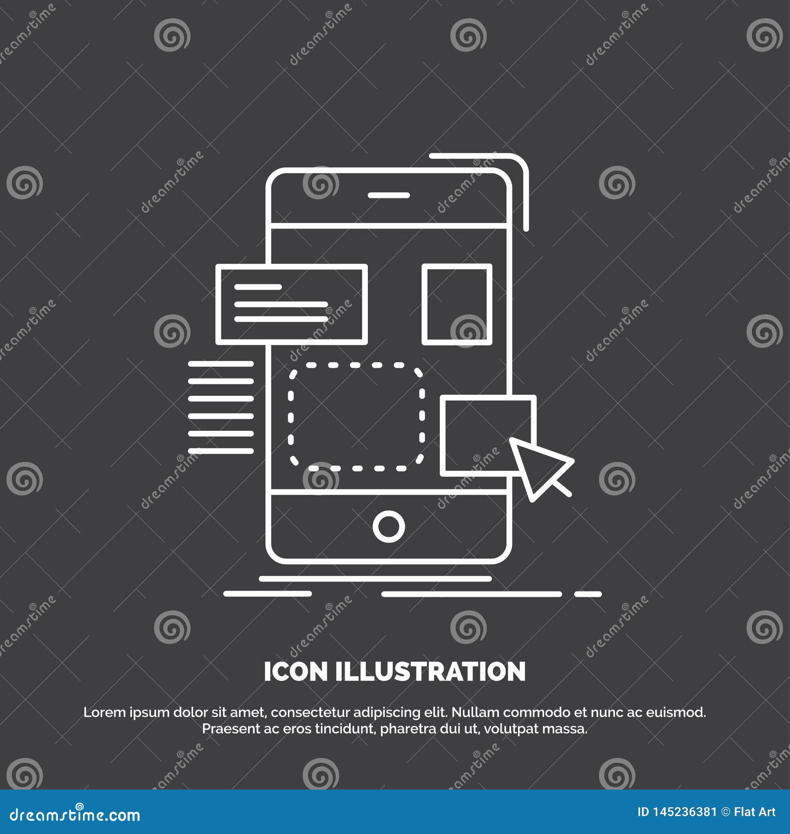 Drag, Mobile, Design, Ui, Ux Icon. Line Vector Symbol for UI and UX ...