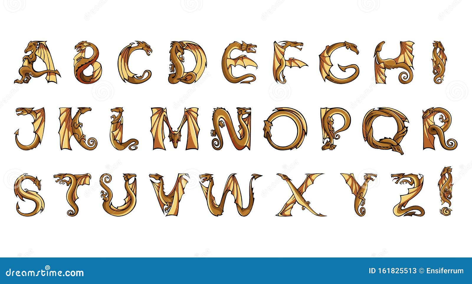 dragon alphabet font download