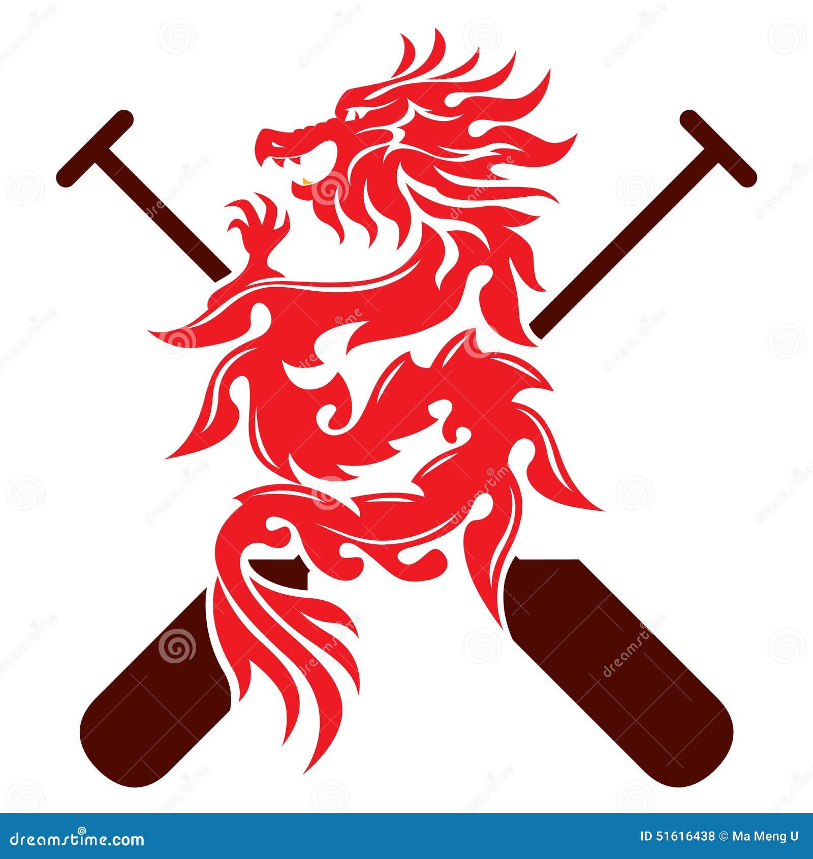 Dragon Boat Graphic Design Stock Vector - Image: 51616438