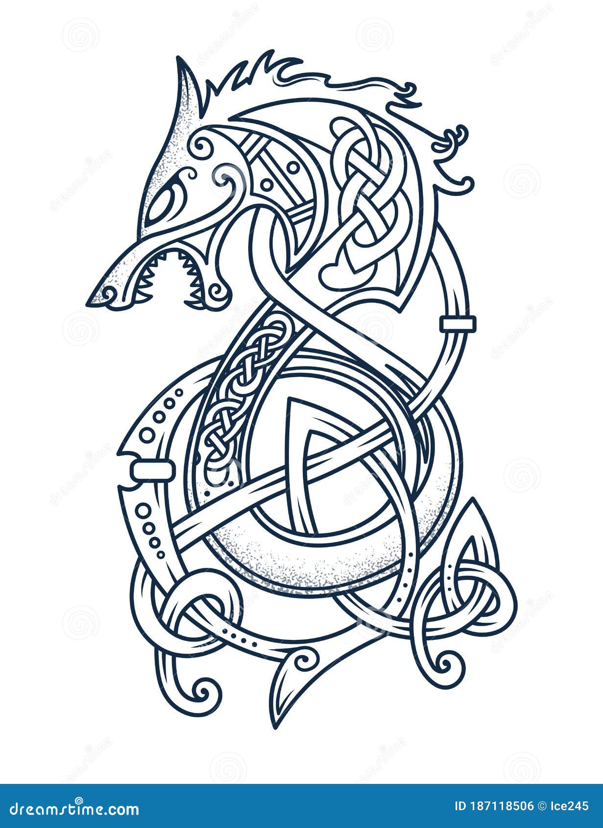 emblem of the brave viking warriors