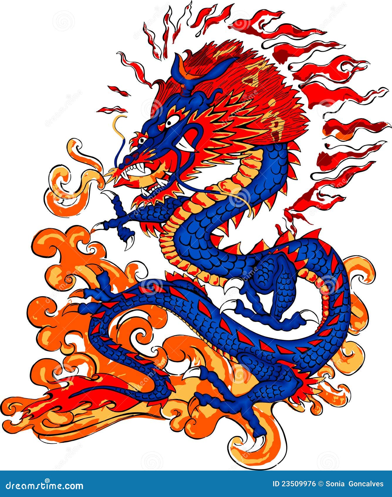 Download Dragon Fire Breathing Royalty Free Stock Image - Image ...