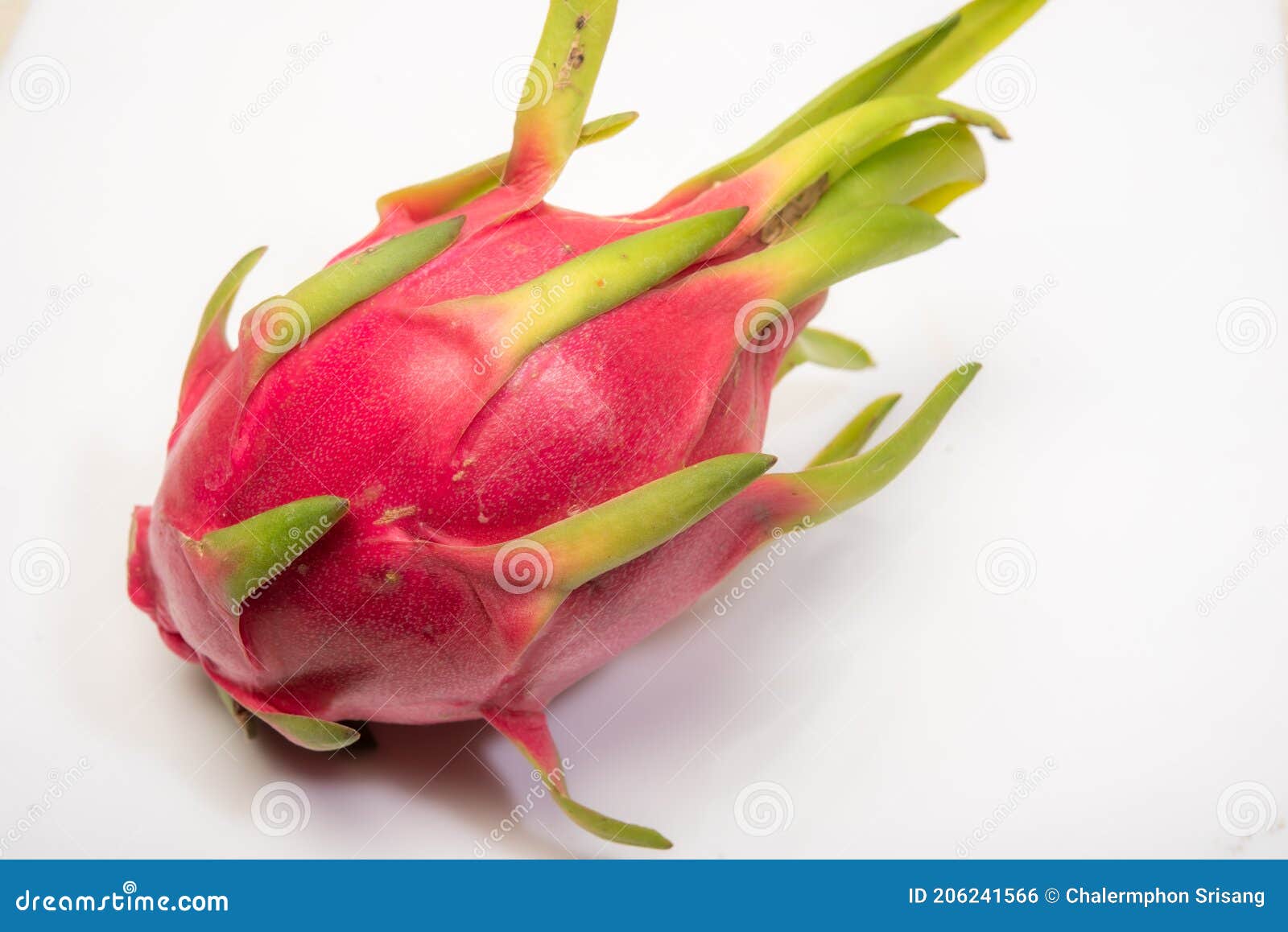 dragon fruit  from white background clipingpart