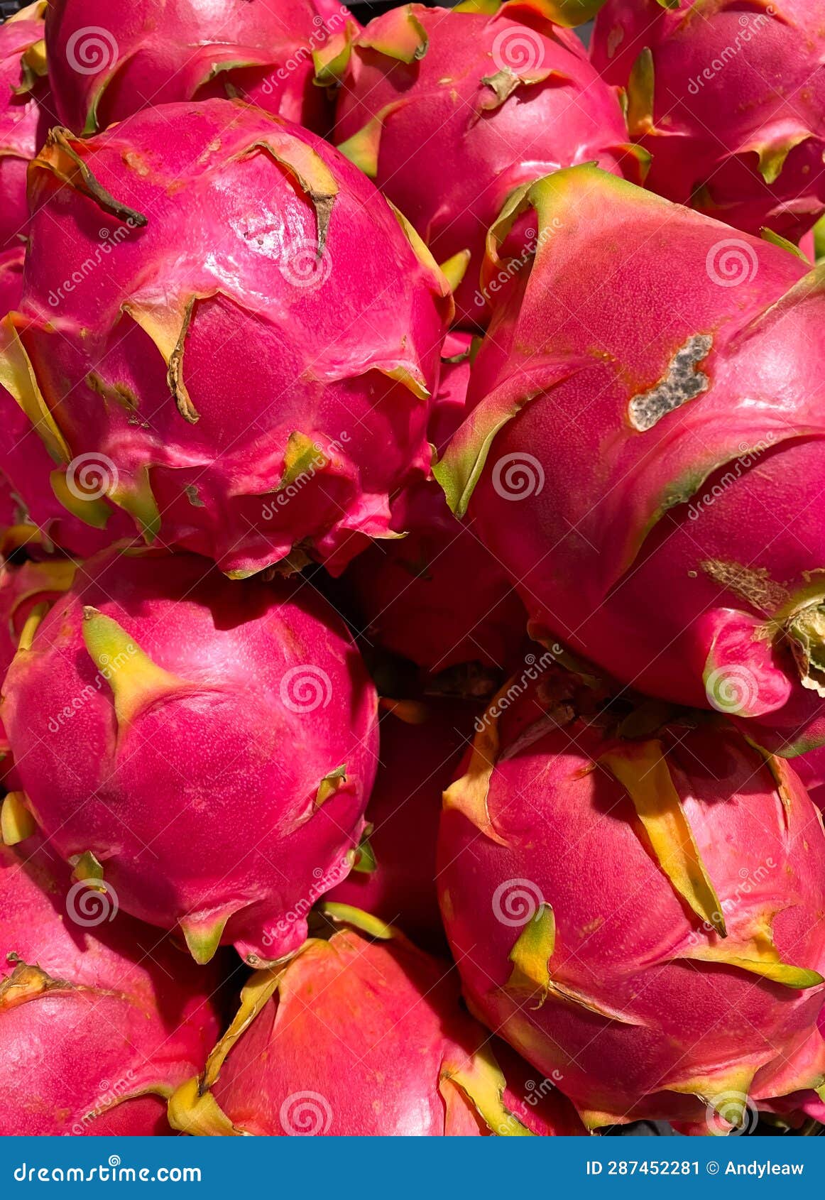 Dragon Fruits stock image. Image of asian, color, dish 287452281