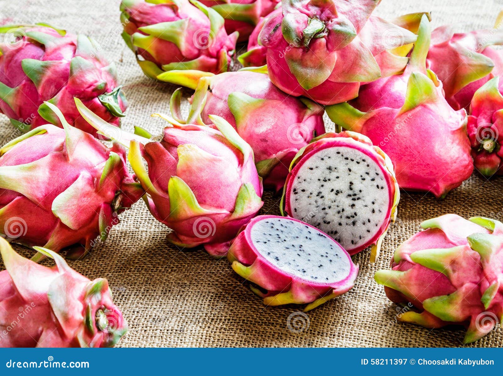 Dragon fruits. stock image. Image of antioxidants, fiber 58211397