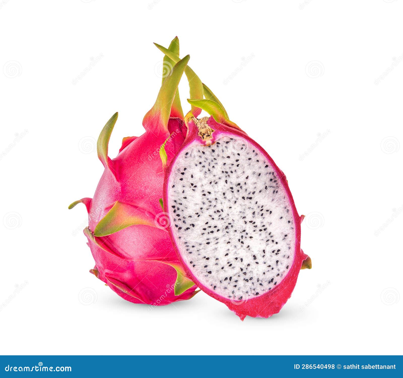 Dragon Fruits Isolated on White Background Stock Photo Image of food