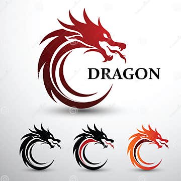 Dragon head vector stock vector. Illustration of style - 119929625