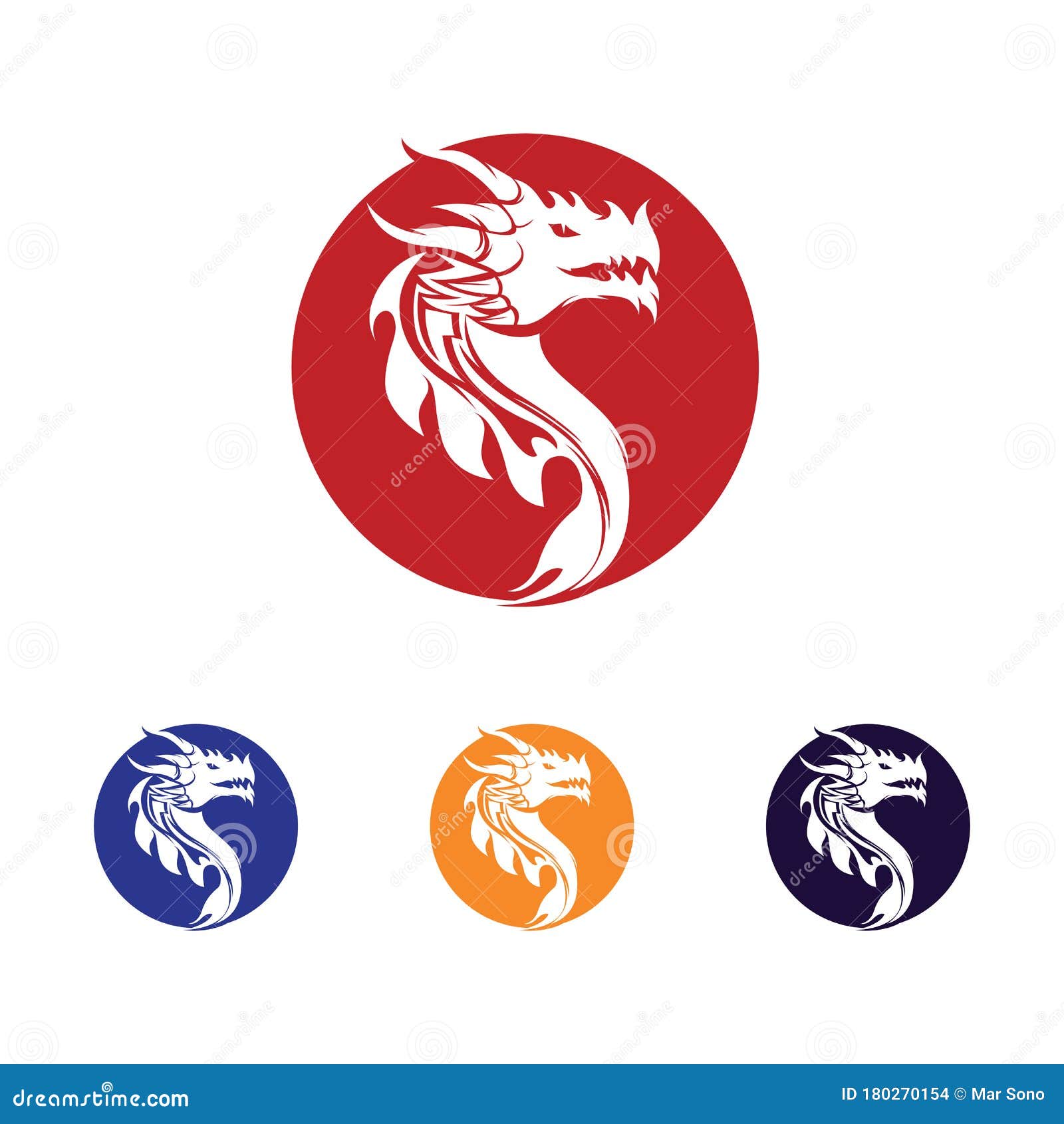 Dragon Head Vector Image Logo and Symbol Stock Vector - Illustration of ...