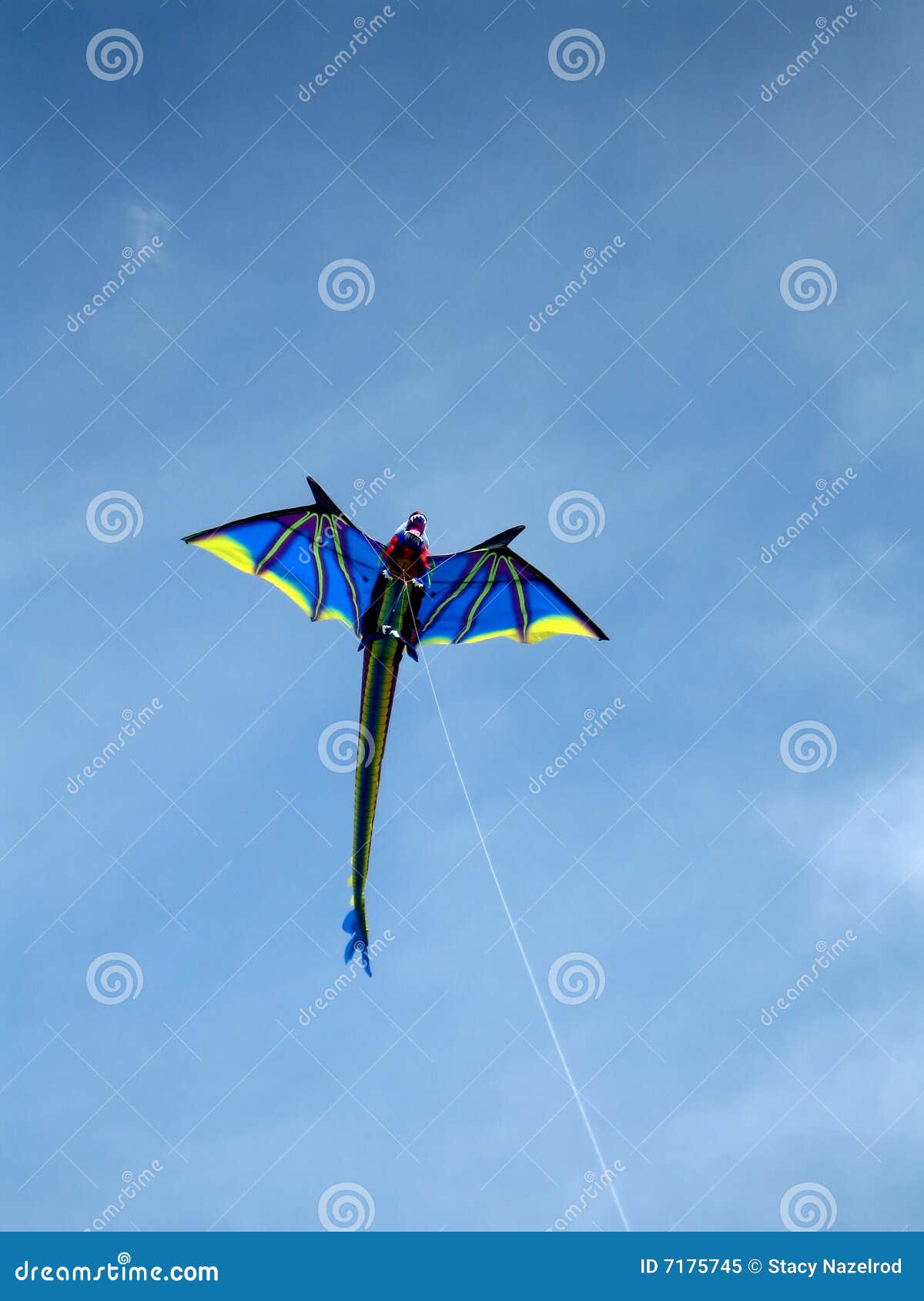 Dragon kite stock image. Image of flying, clouds, high 7175745
