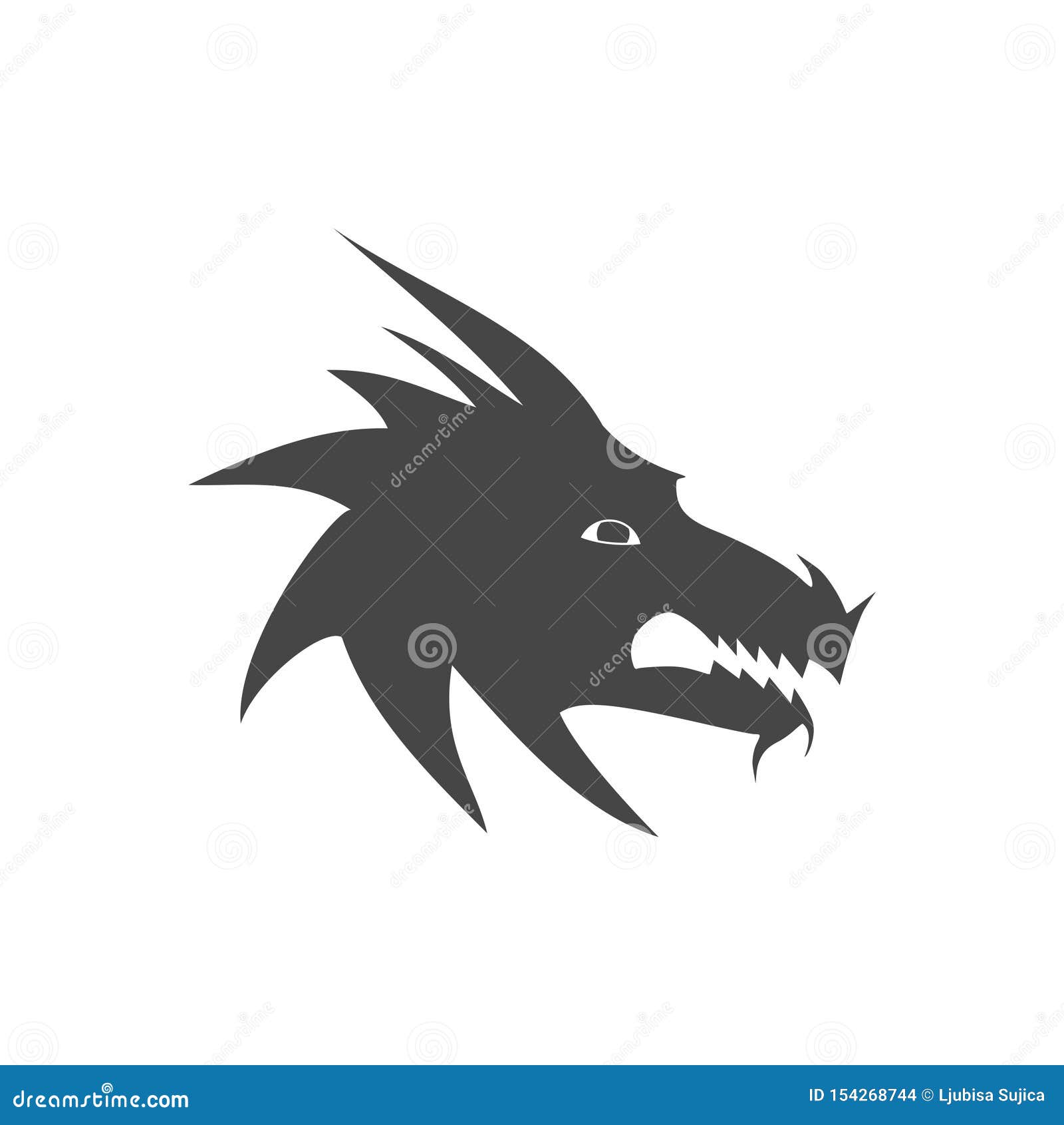 Dragon Mascot Icon - Vector Illustration Stock Vector - Illustration of logo, culture: 154268744