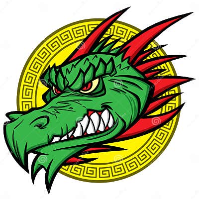 Dragon Mascot stock vector. Illustration of mascot, team - 53855982