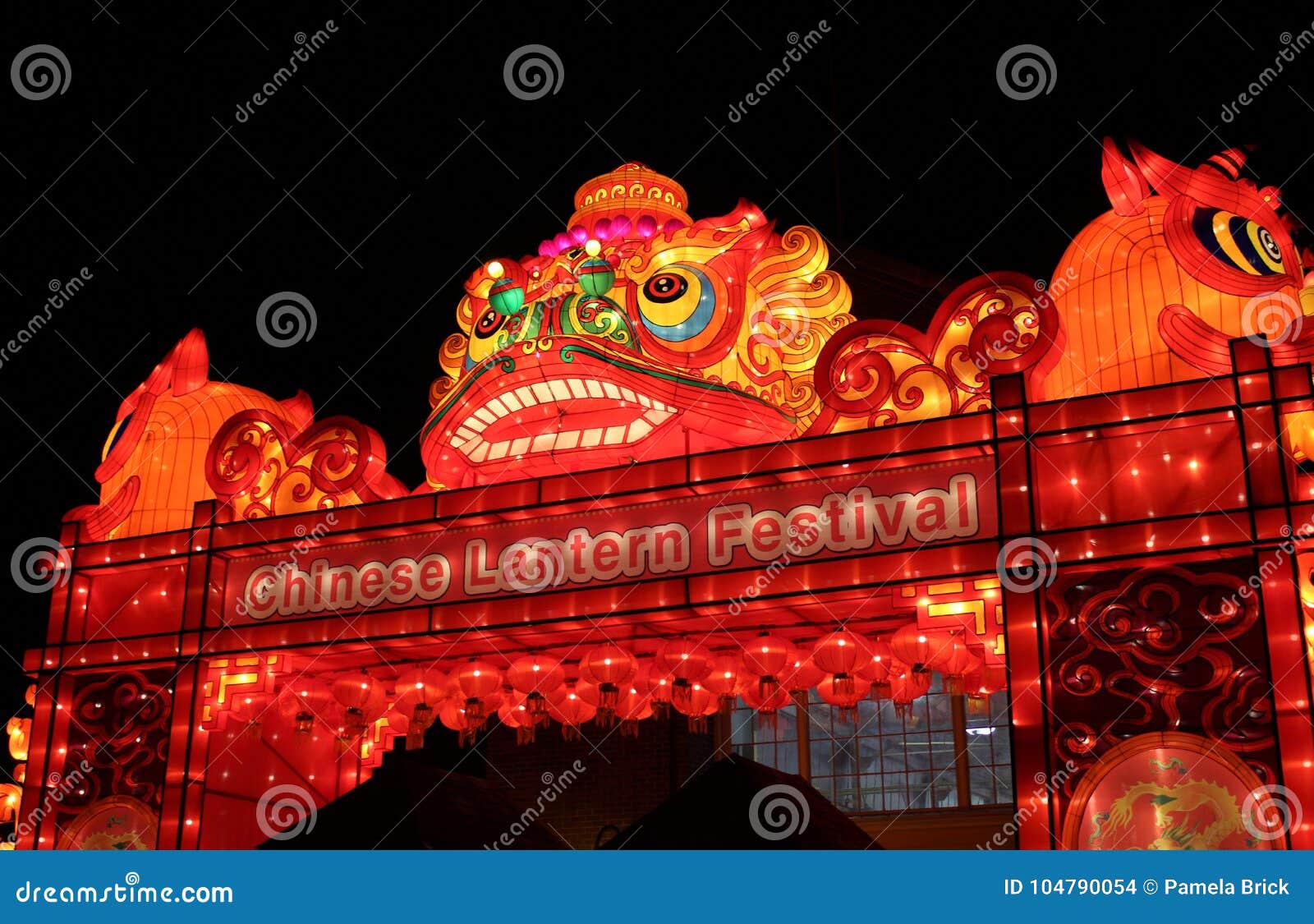 Dragon, Ohio Chinese Lantern Festival, Columbus, Ohio Editorial Stock