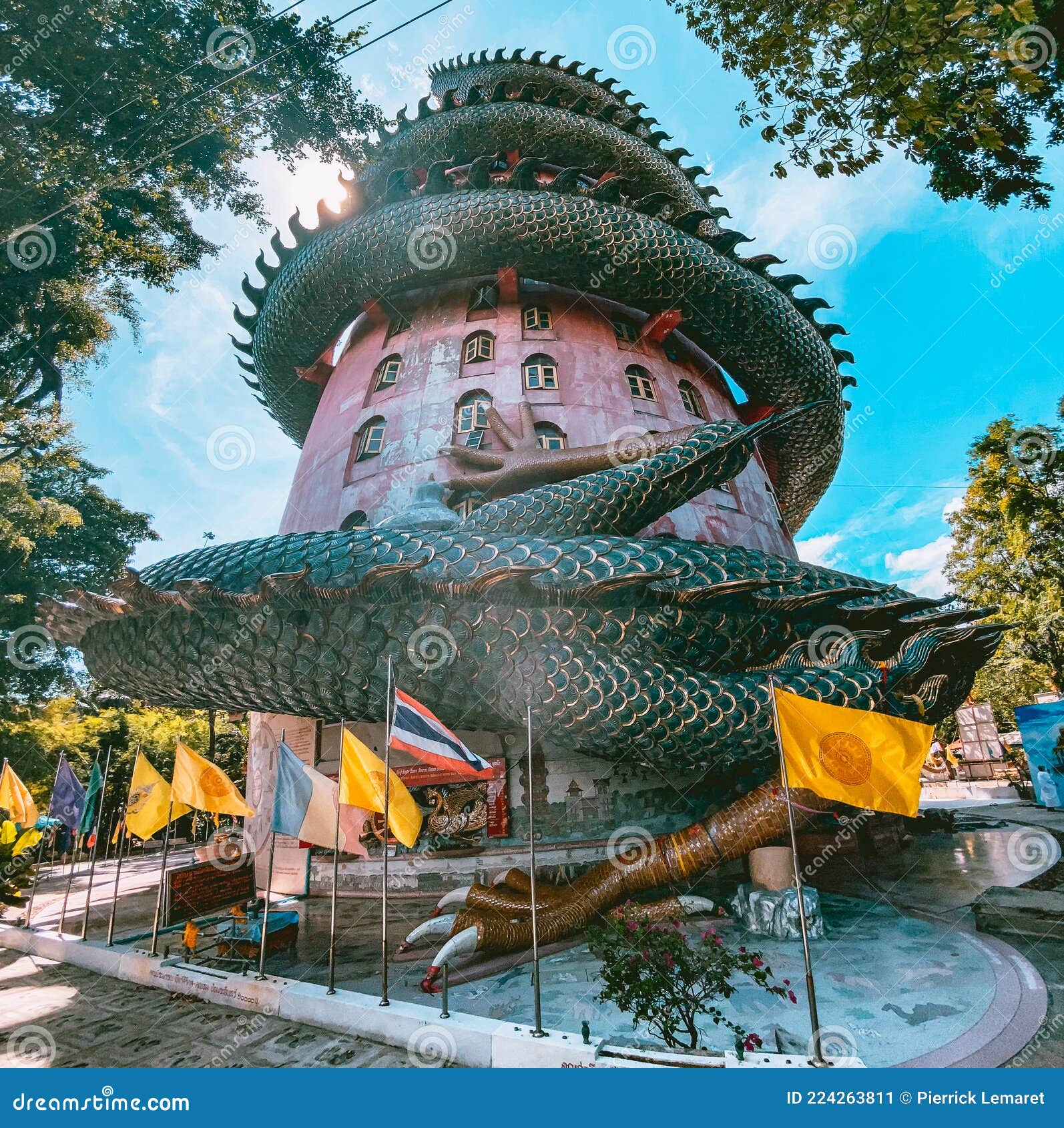 Dragon Temple Wat Samphran In Nakhon Pathom Thailand Stock Image Image Of Asia Pathom