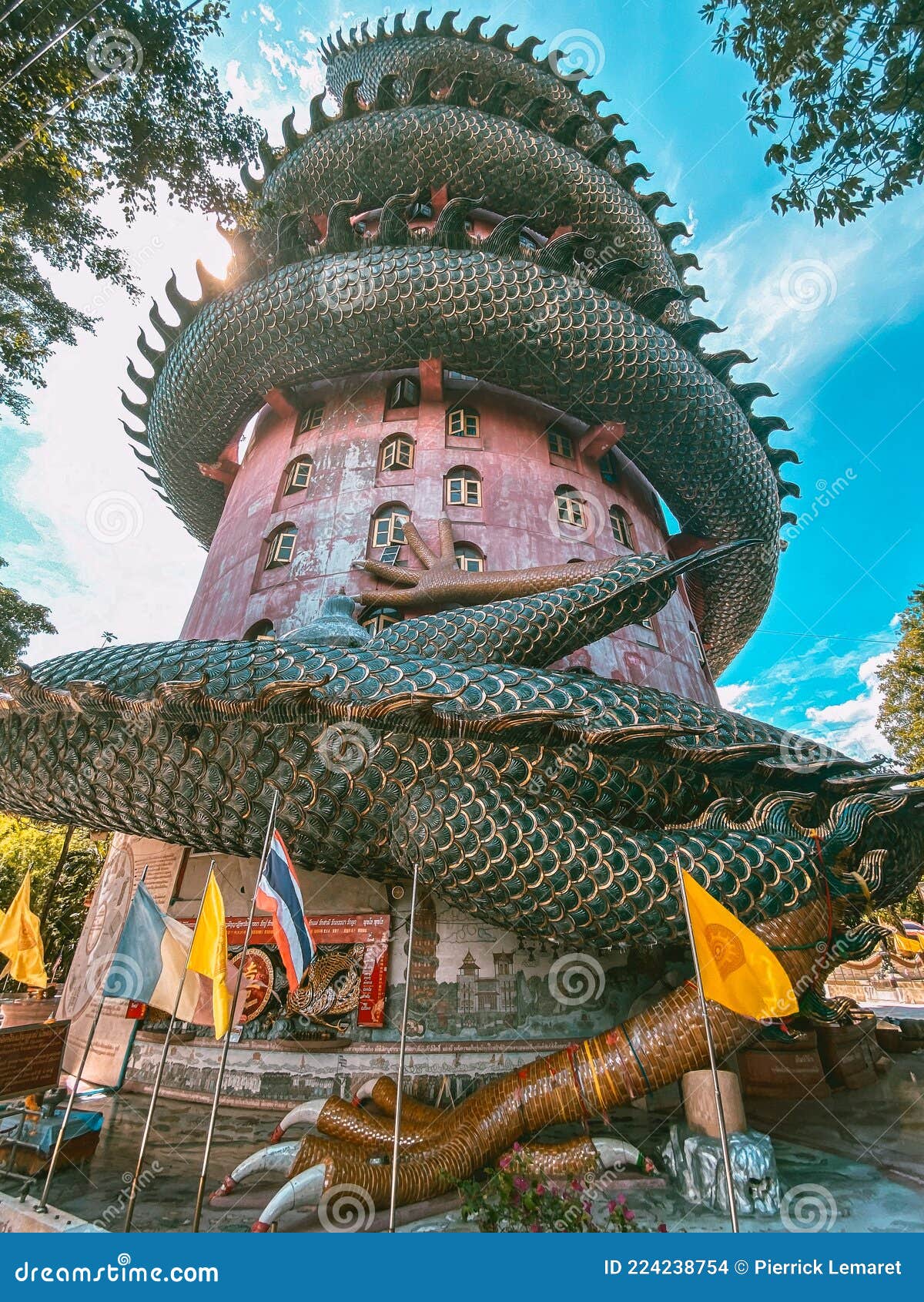 Dragon Temple Wat Samphran In Nakhon Pathom Thailand Stock Photo Image Of Religion Ancient