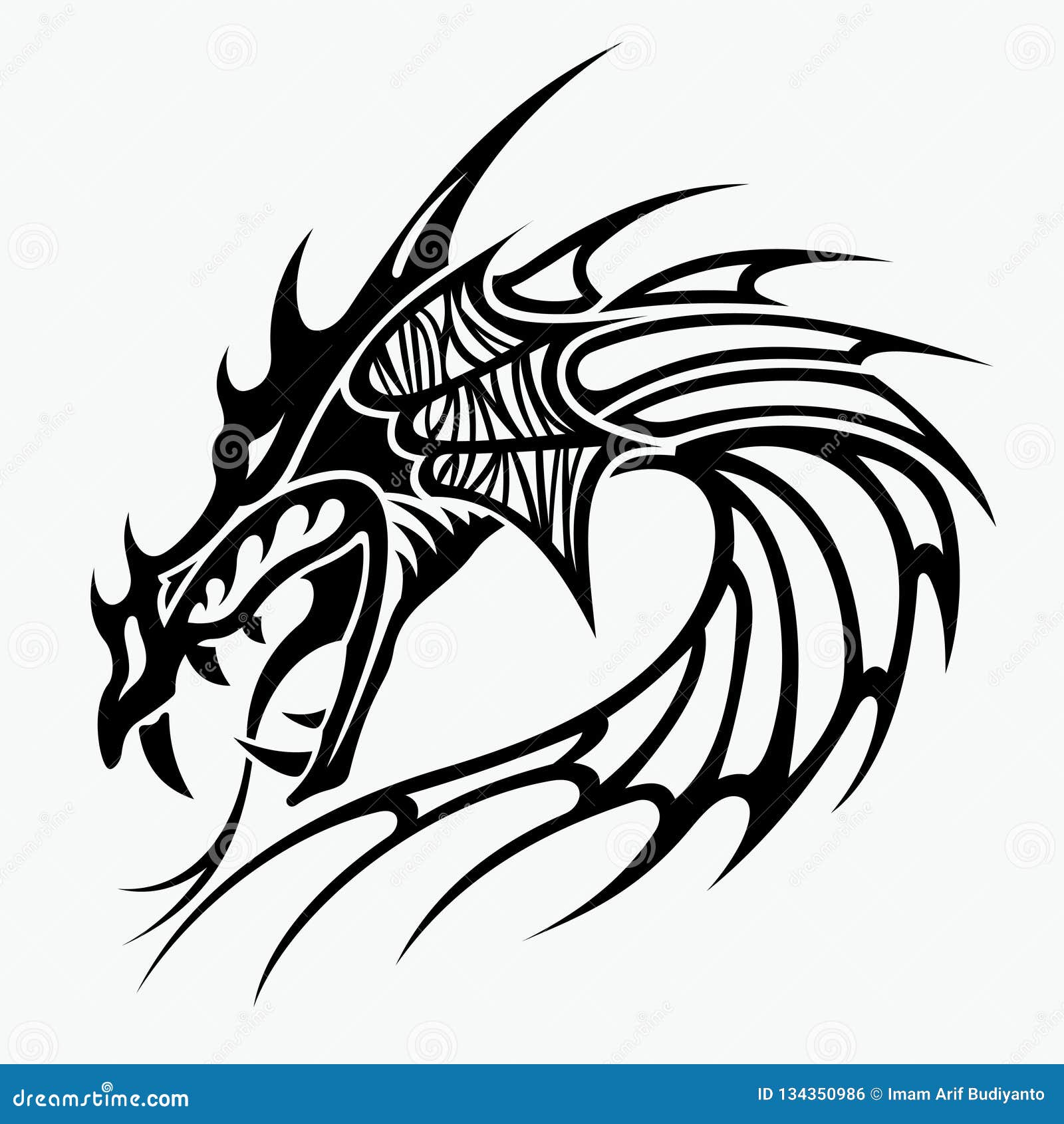 Dragon Vector Illustration for Tattoo Design Stock Vector ...