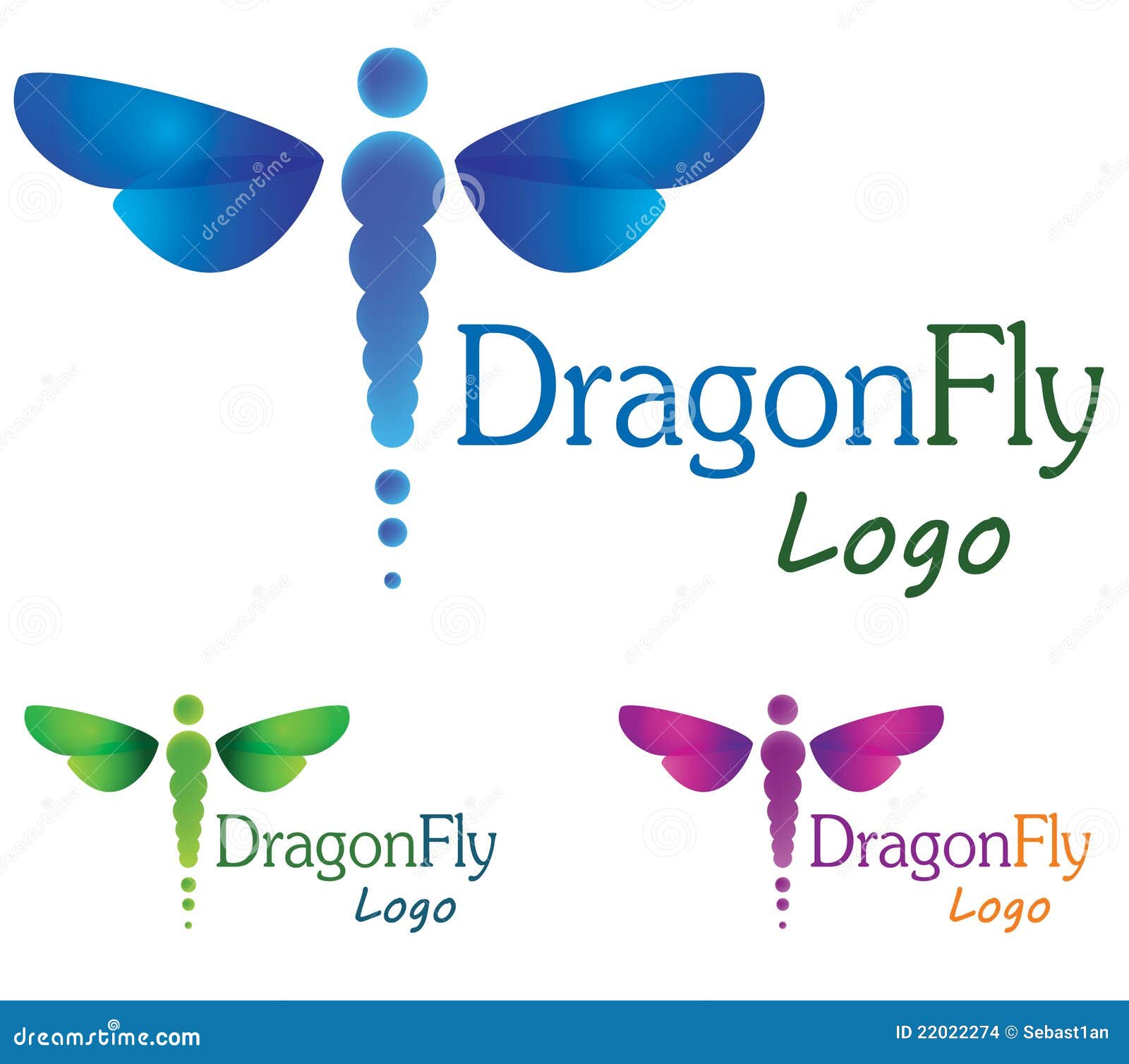 Dragonfly Logo Stock Vector Illustration Of Icon Ground 22022274