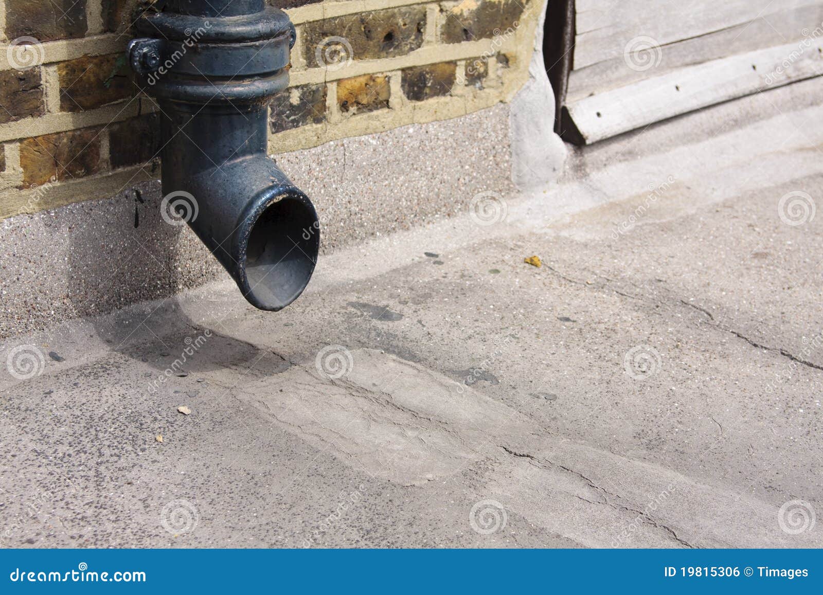 Drain pipe opening stock photo. Image of drainpipe, building 19815306