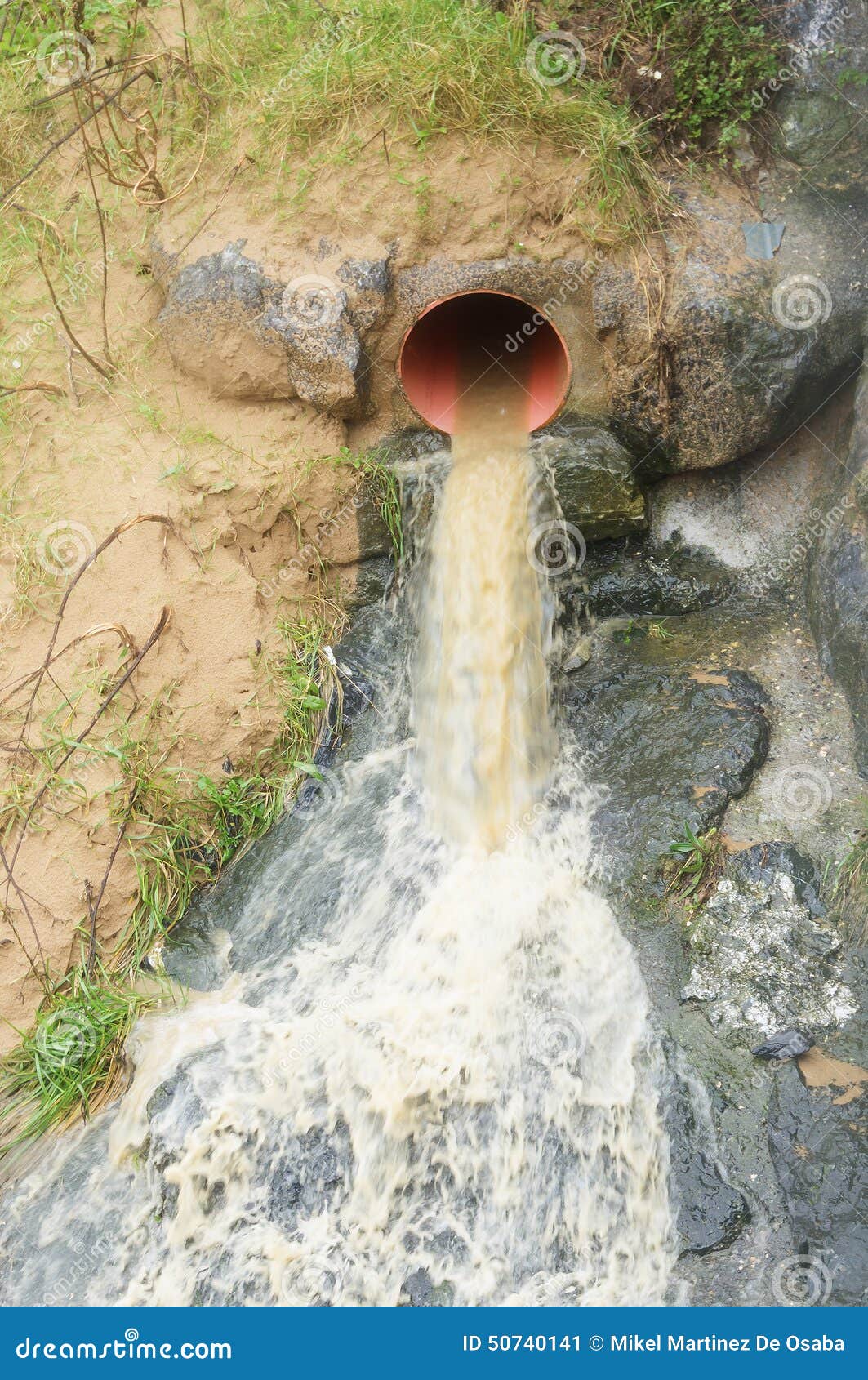Drain Sewage Flowing Dirty Water Stock Image Image of tube, water 50740141