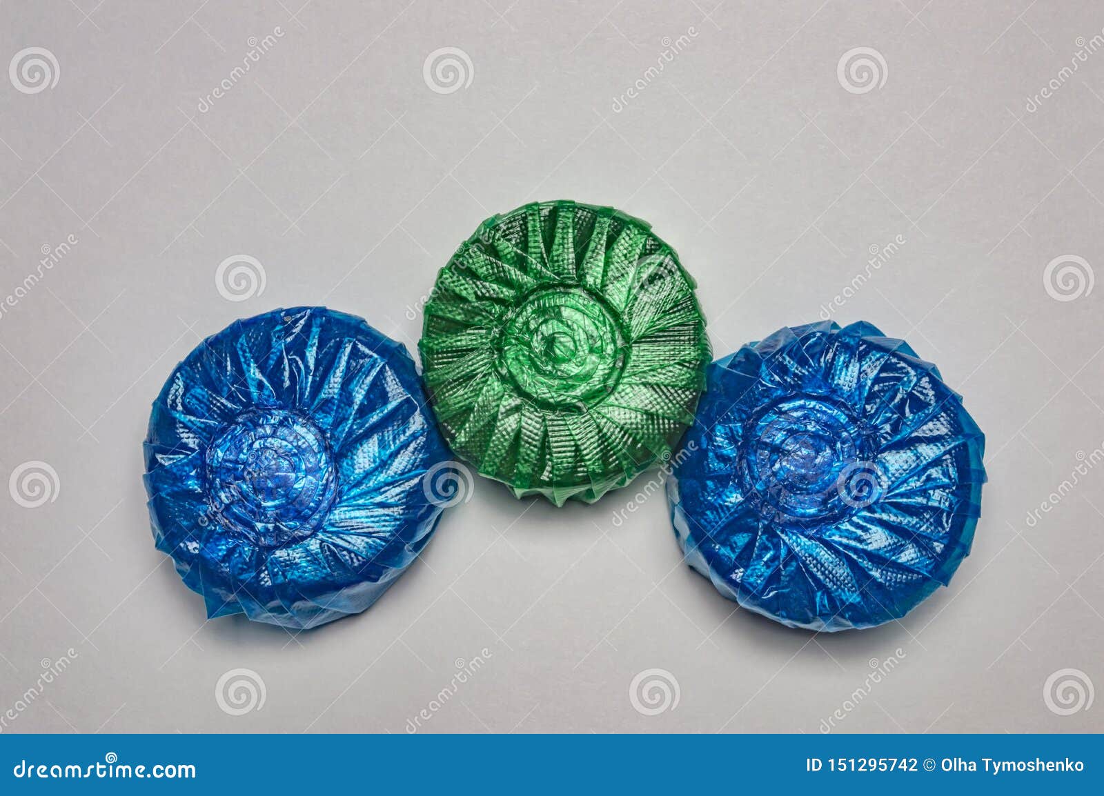 Drain Tank Tablets Cleaner and Freshness Close Up Stock Photo Image