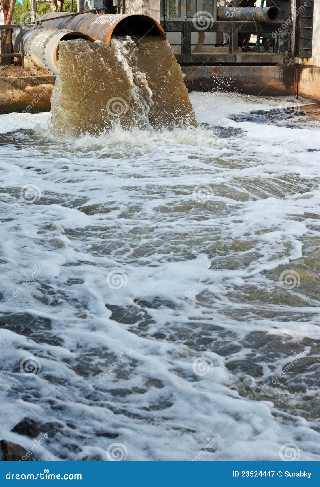 Drainage tube stock image. Image of station, sluice, treatment - 23524447