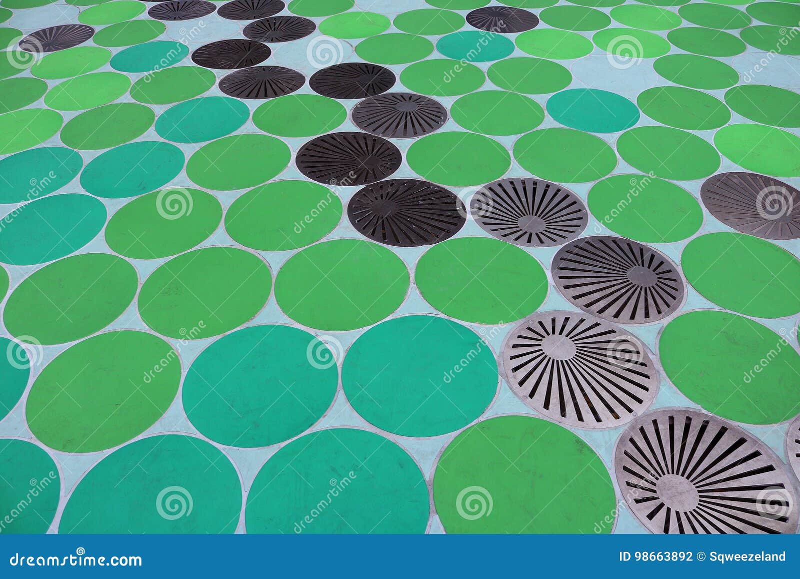 Drainpipe and Rubber Floor Design Stock Photo Image of design