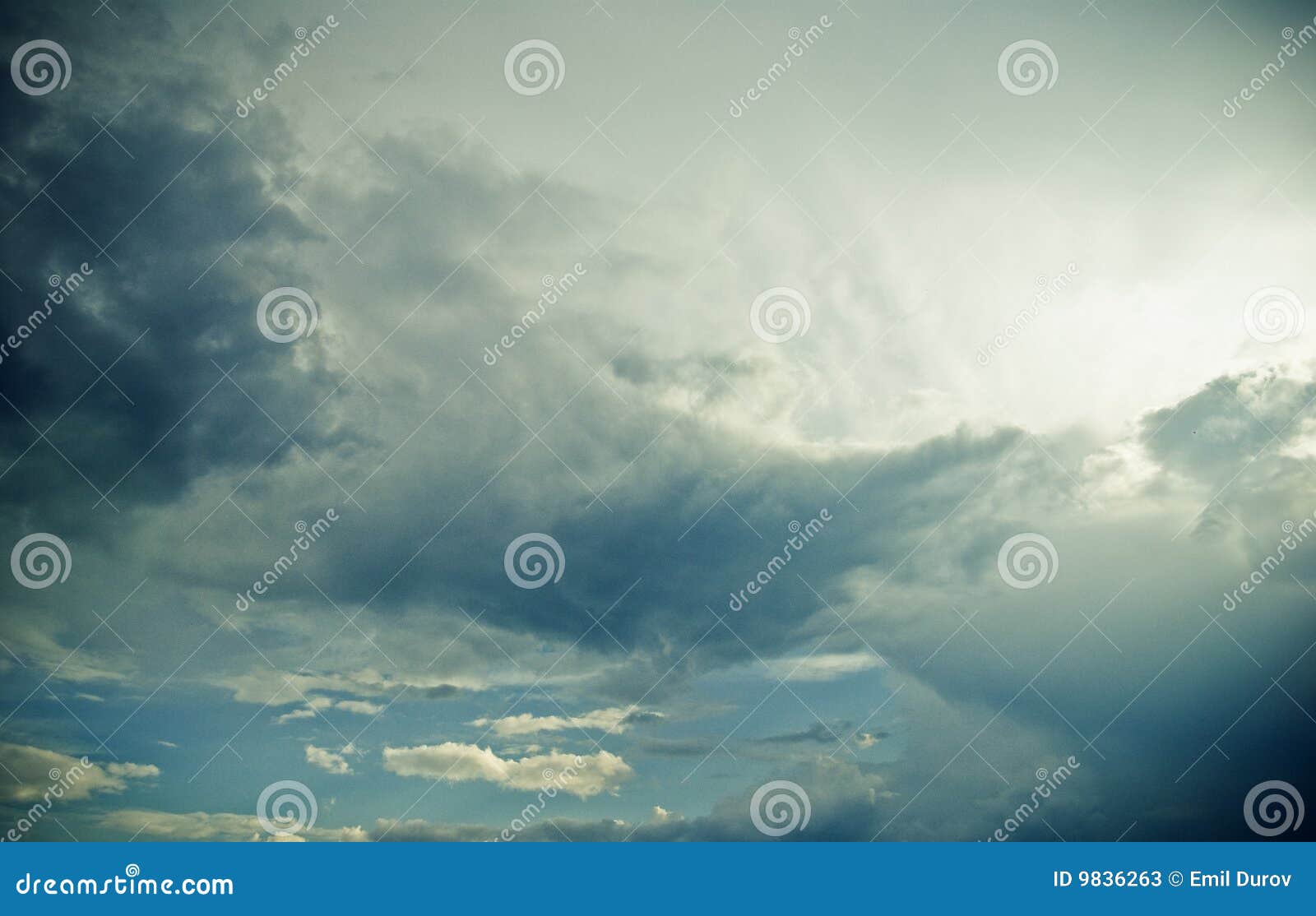 dramatic cloudy sky