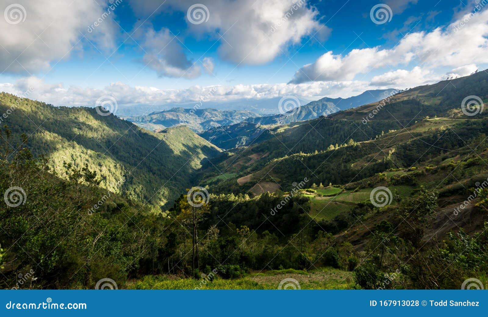 dramatic landscape image of the caribbean mountains in the dominican republic.