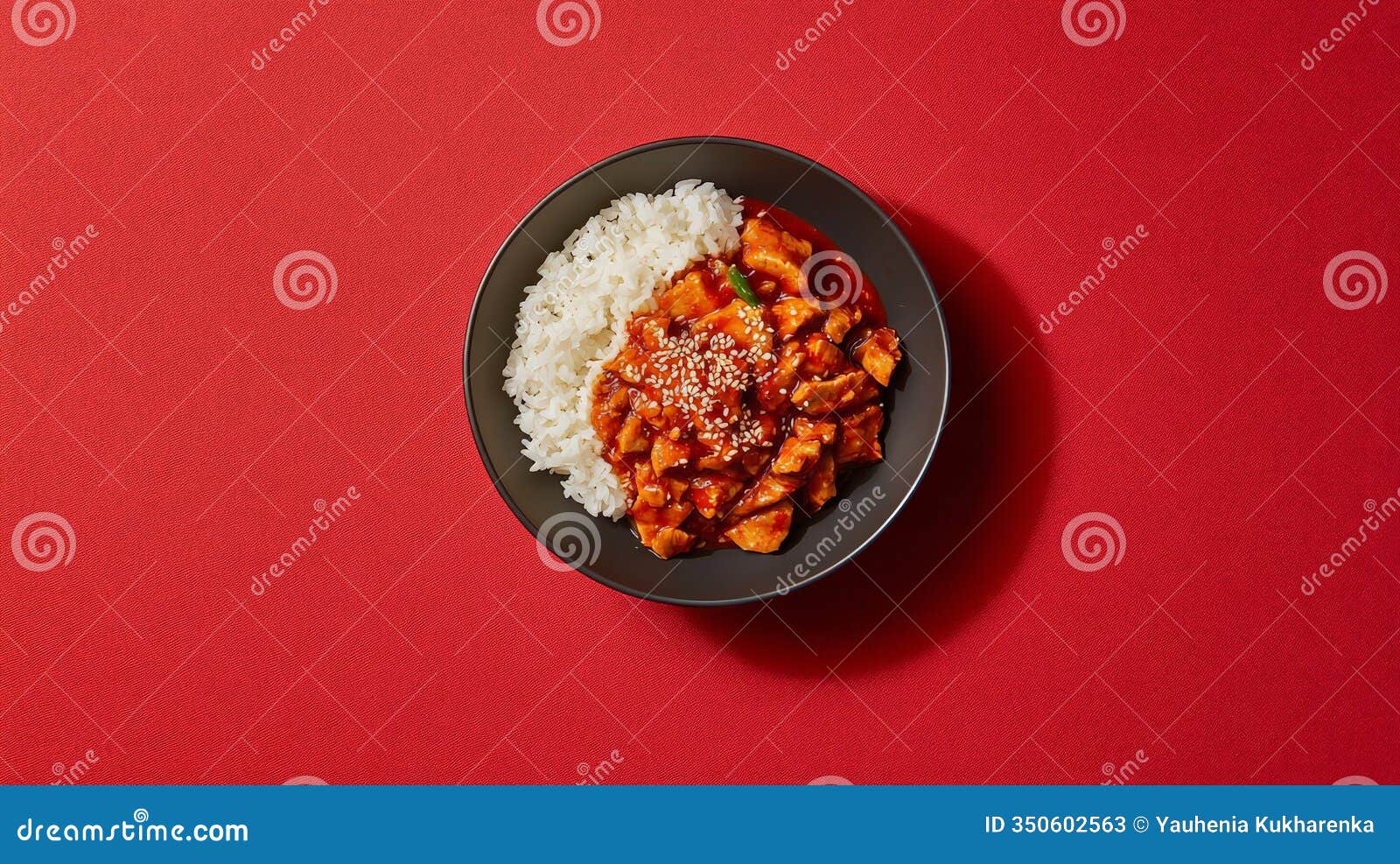 dramatic jeyuk bokkeum flat lay