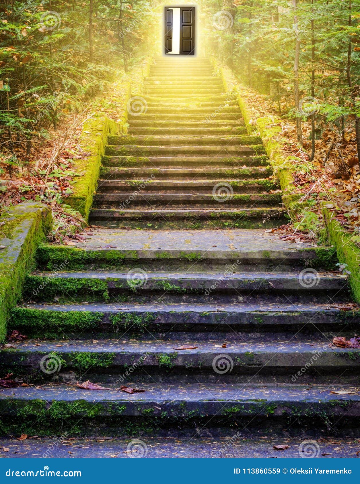 Dramatic Nature Background . Steps Leading Up To the Sun. Stock Image -  Image of reflection, opening: 113860559