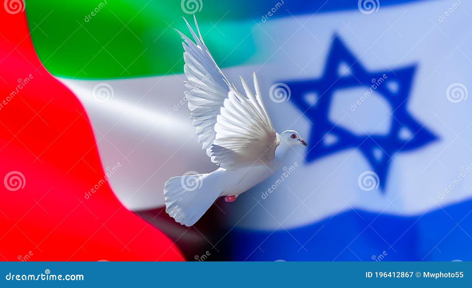 drapeau-d-israël-les-emirats-arabes-unis-l-eau-avec-la-colombe-de-paix-traité-196412867 Epiphanie dans Communauté spirituelle
