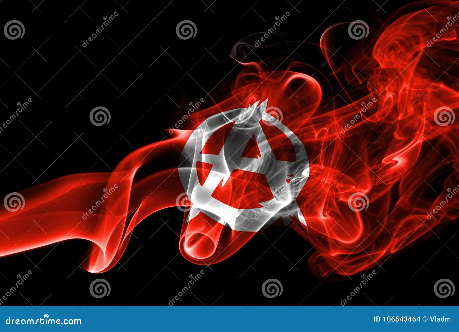 Drapeau De Fumee D Anarchie Photo Stock Image Du Anarchie Drapeau 106543464