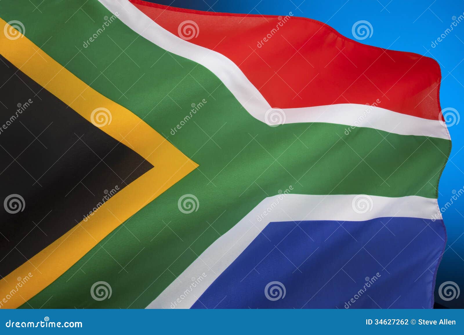 Drapeau De L'Afrique Du Sud Photo stock - Image du nation, course: 34627262