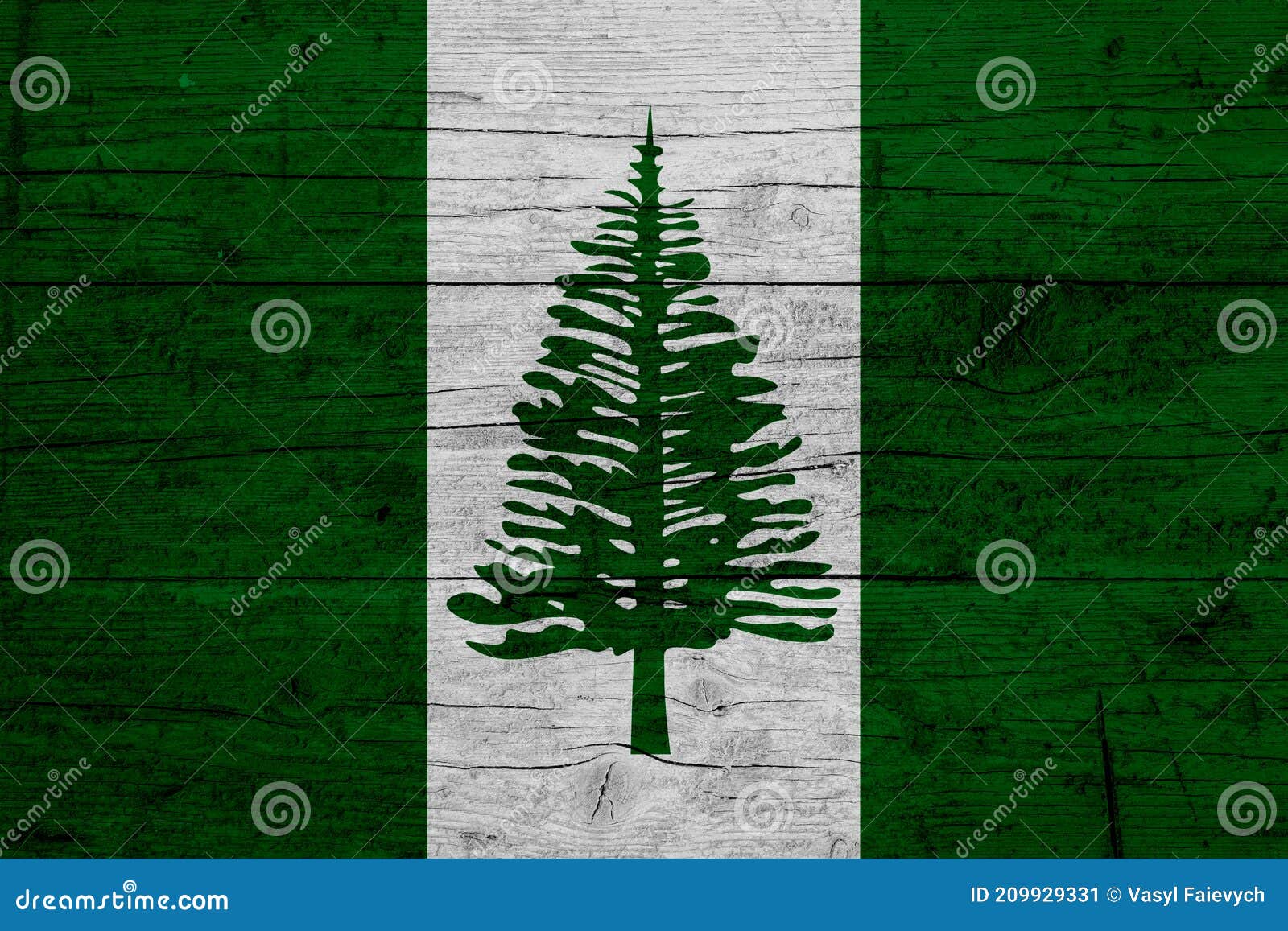 Drapeau De Norfolk. Texture En Bois Du Drapeau De Norfolk Island