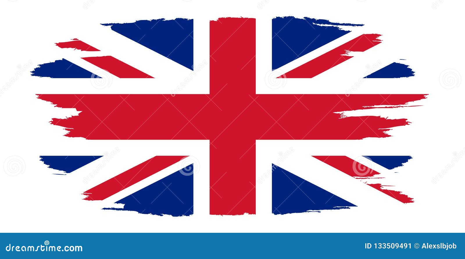 Drapeau Du Royaume Uni Balayez Le Drapeau Peint Du R U Illustration Tiree Par La Main De Style Avec Un Effet Et Une Aquarelle Gru Illustration Stock Illustration Du Couleur Nationale