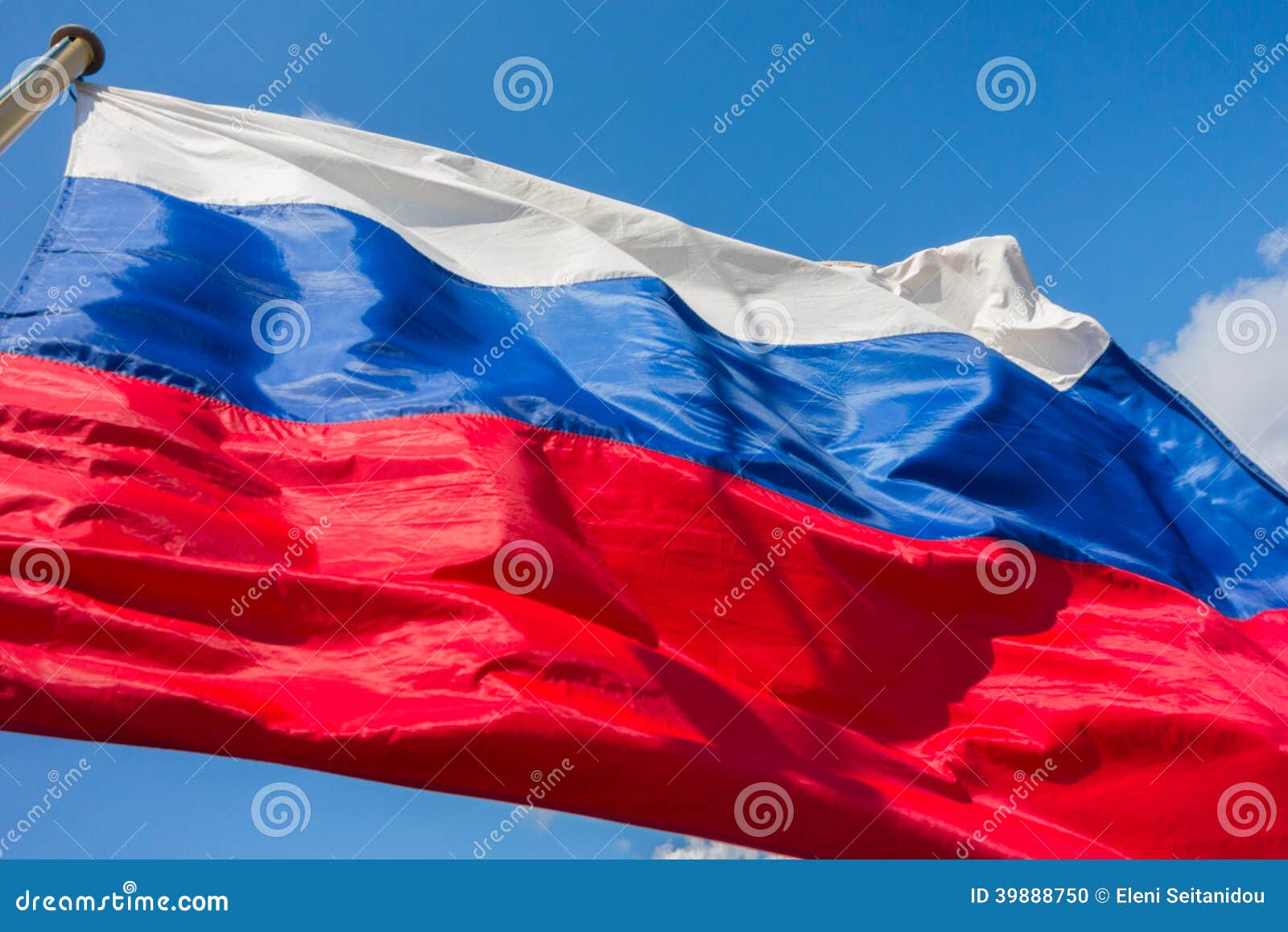 Drapeau russe photo stock. Image du drapeau, fond, fédération - 39888750
