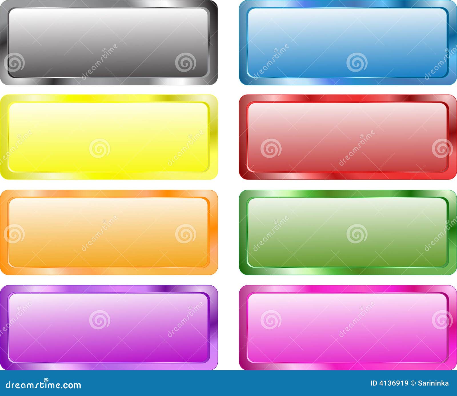 Drapeaux Colores De Rectangle Illustration De Vecteur Illustration Du Noir Jaune