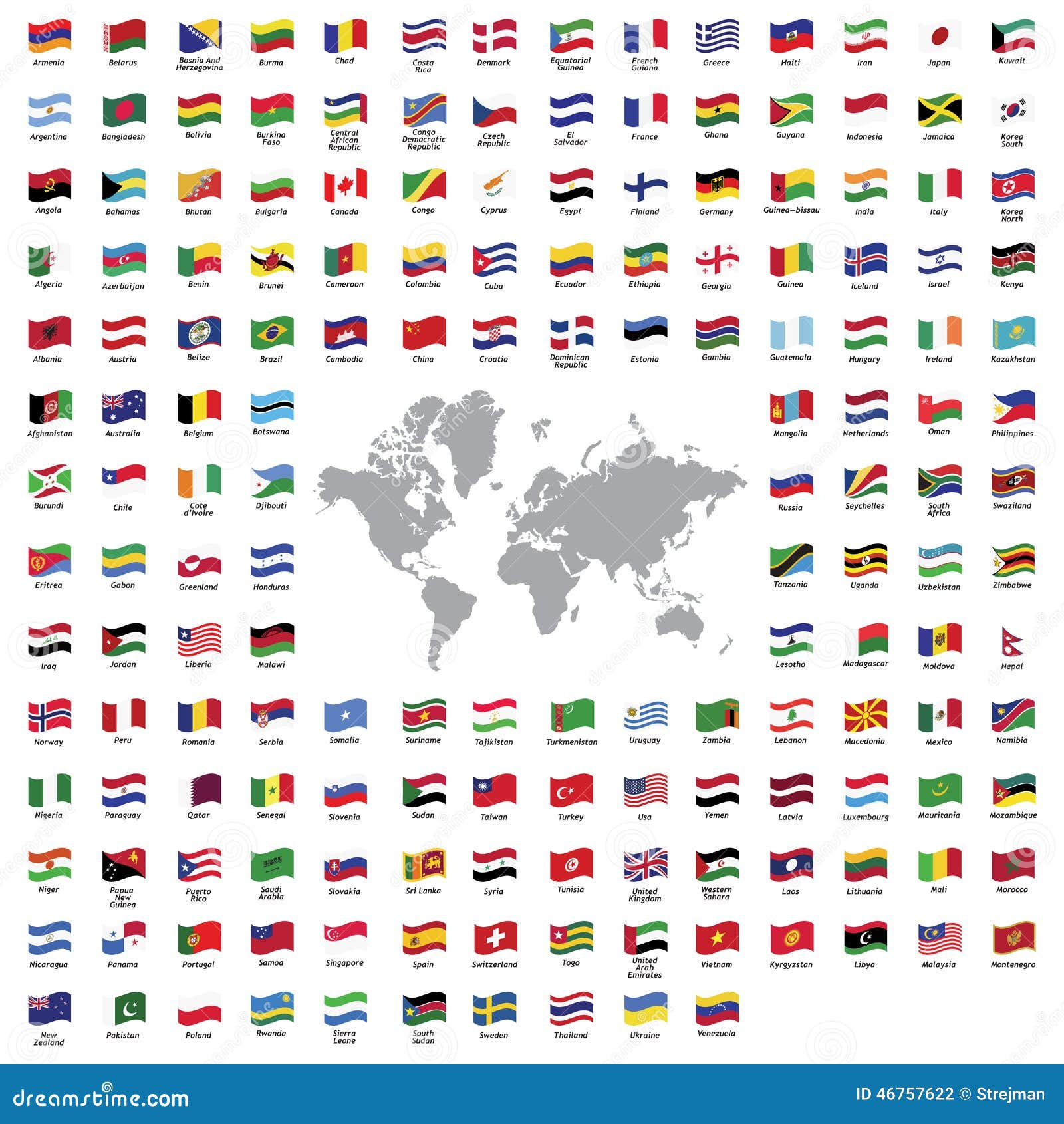illustration stock drapeaux de pays image