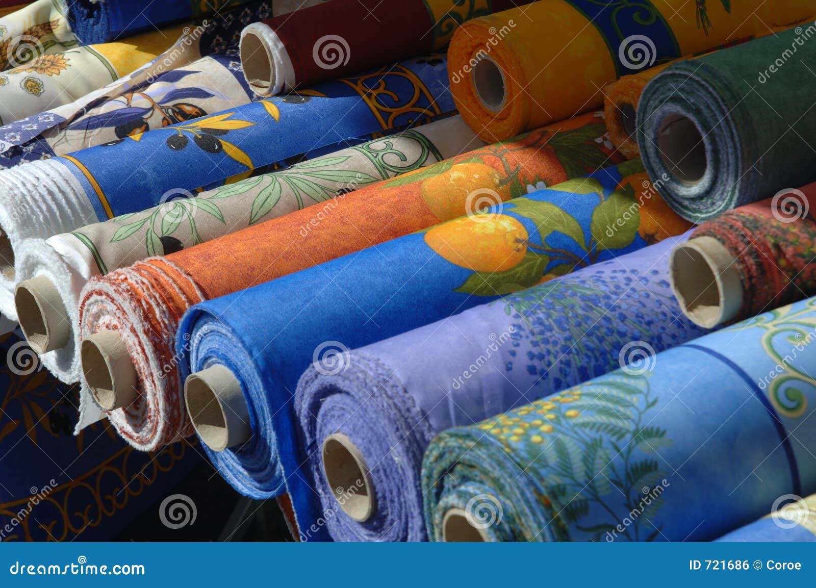 French Market Spices In Bags RoyaltyFree Stock Photography