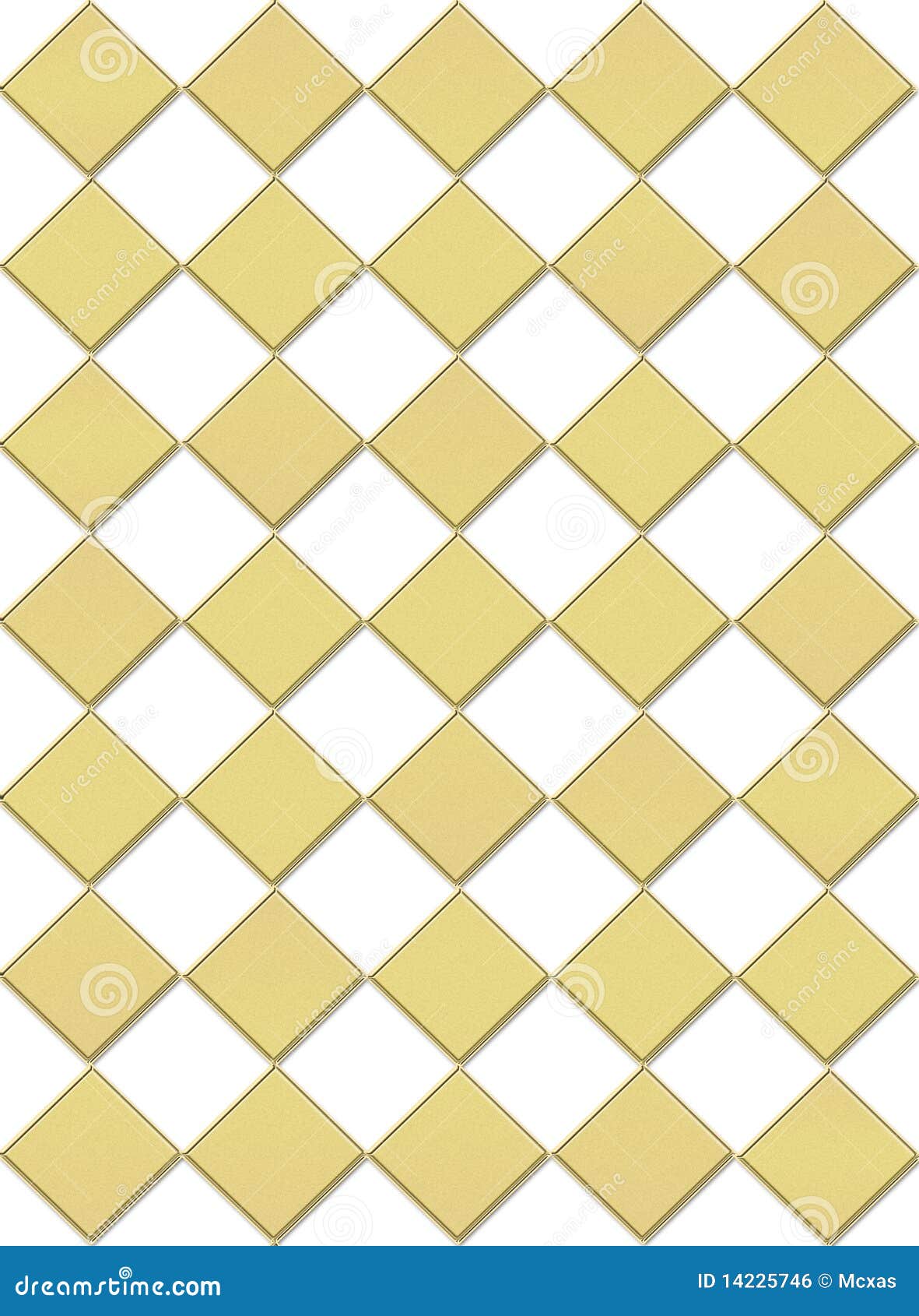 draught-board background in gold