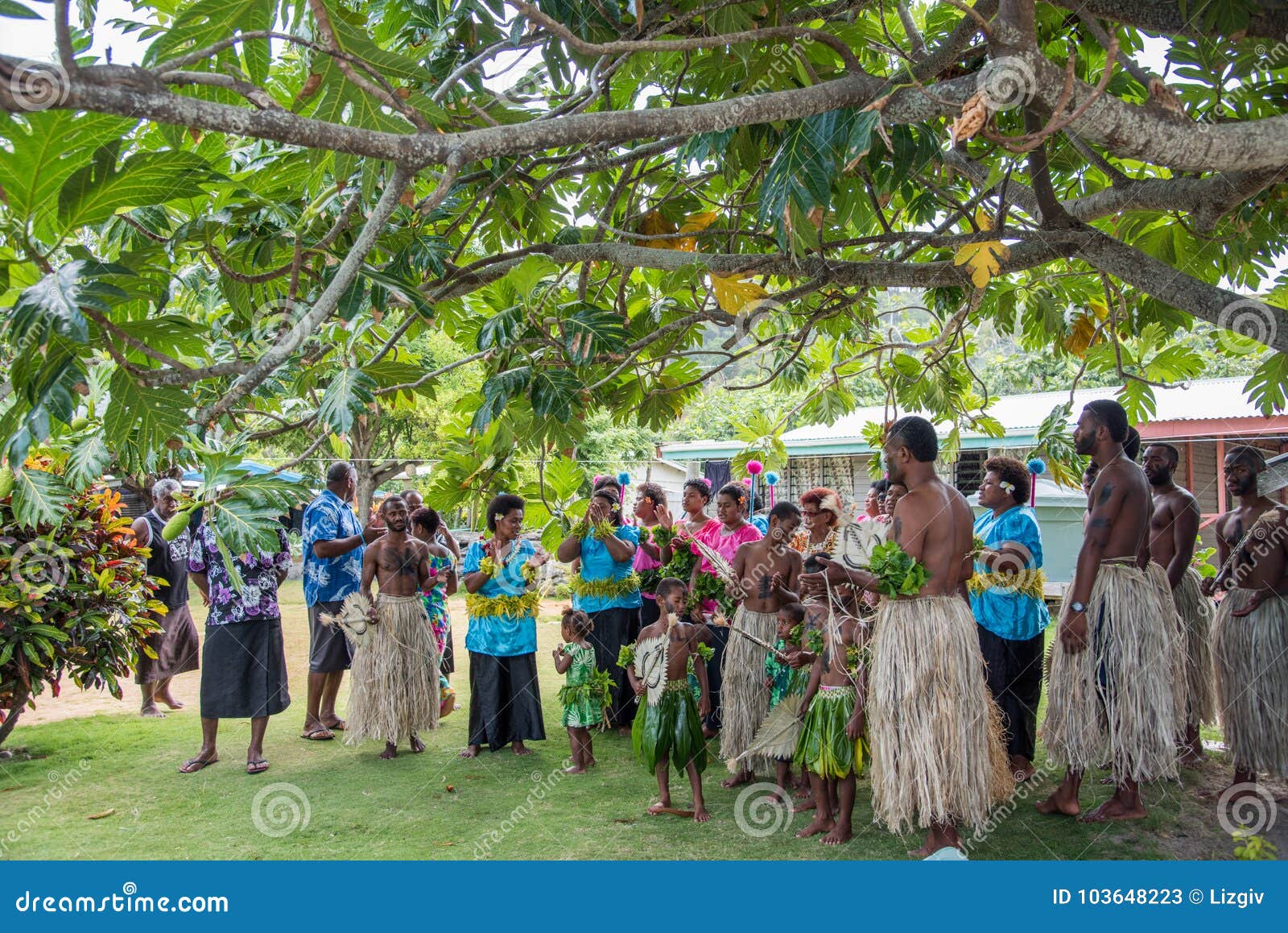 Fijian Singing In Traditional Dress Editorial Photo | CartoonDealer.com ...