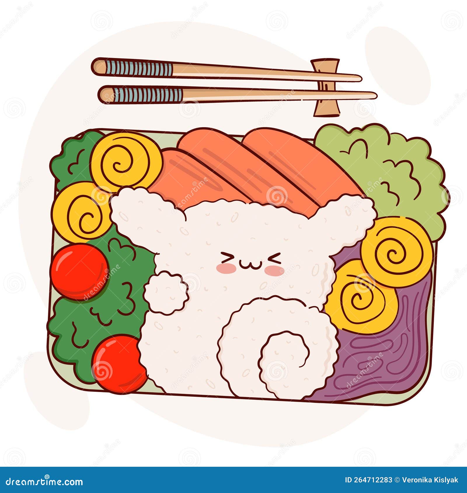 Cute Bento Box - No Background