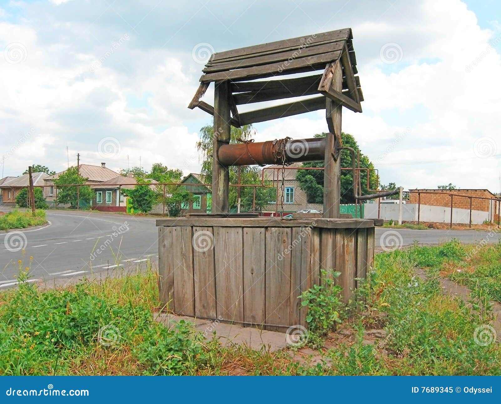 Draw well stock image. Image of groundwater, wood, wooden - 7689345