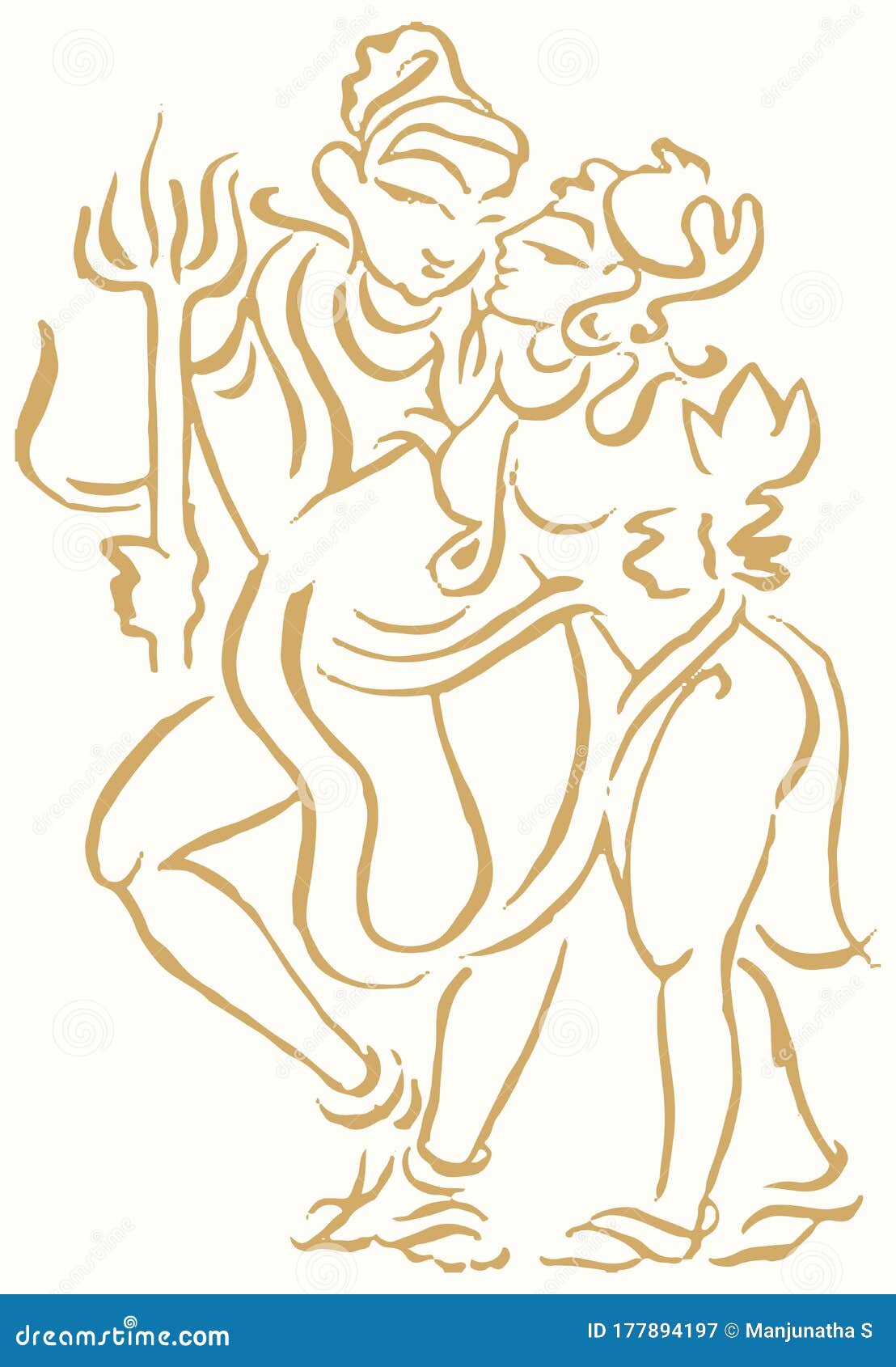 Beautiful Pencil Sketch Of Lord Shiva And Goddess Parvati  DesiPainterscom